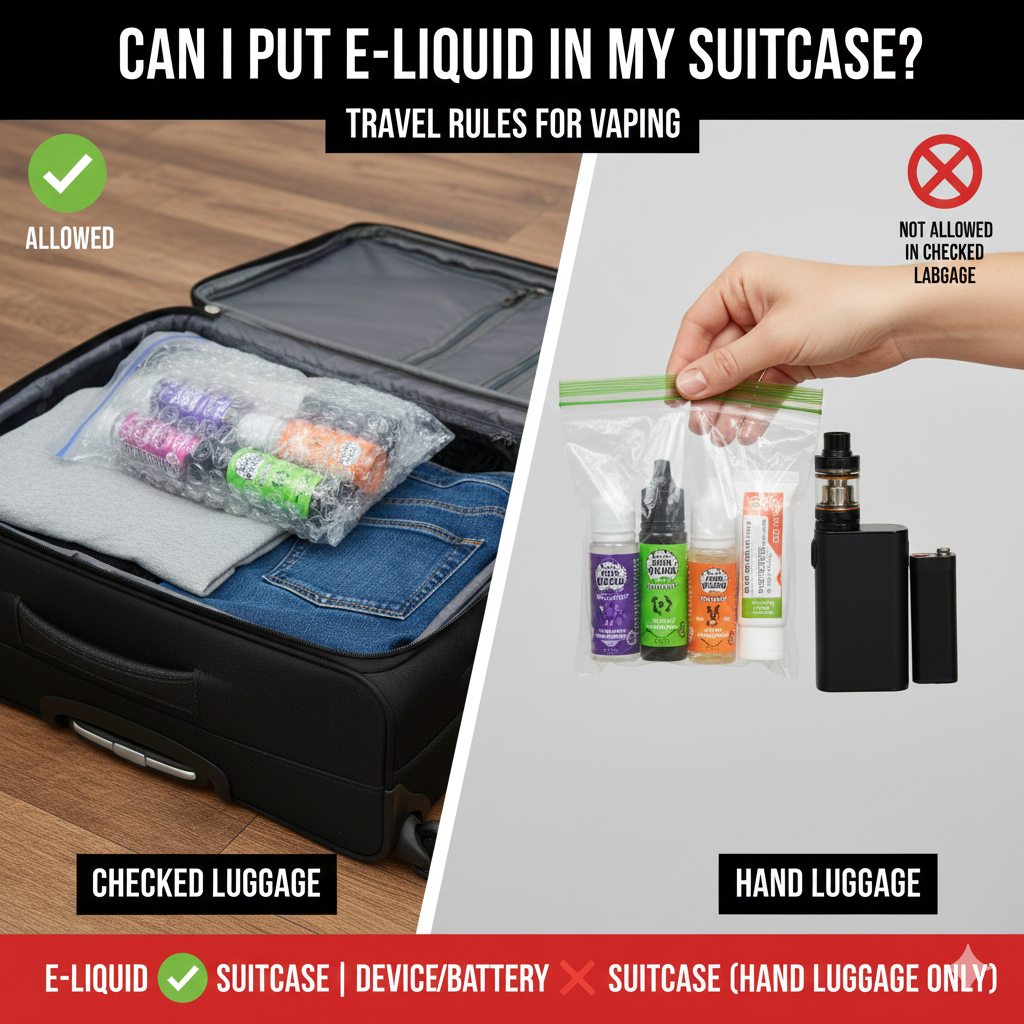 Can I Put E-Liquid in My Suitcase?