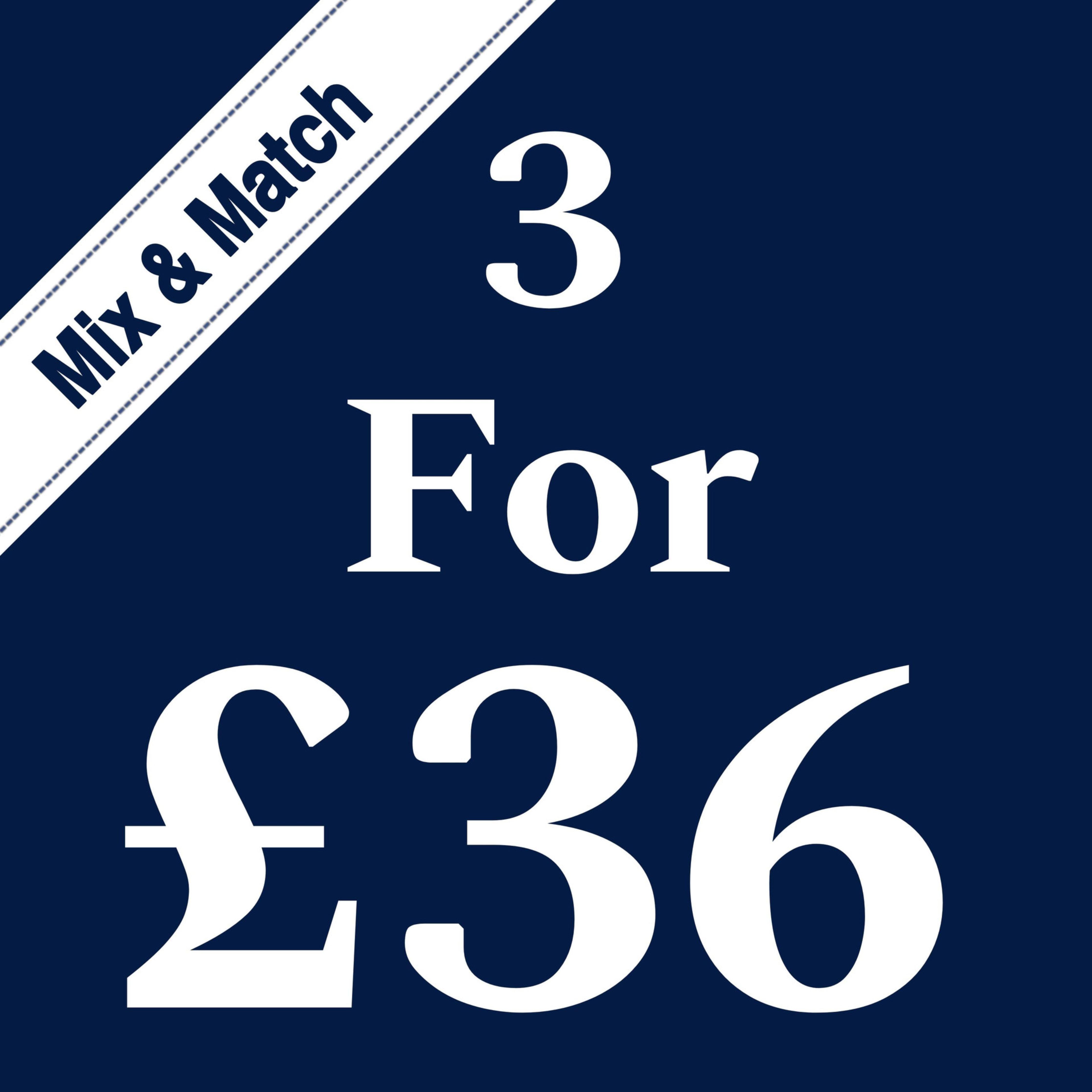3 For £36