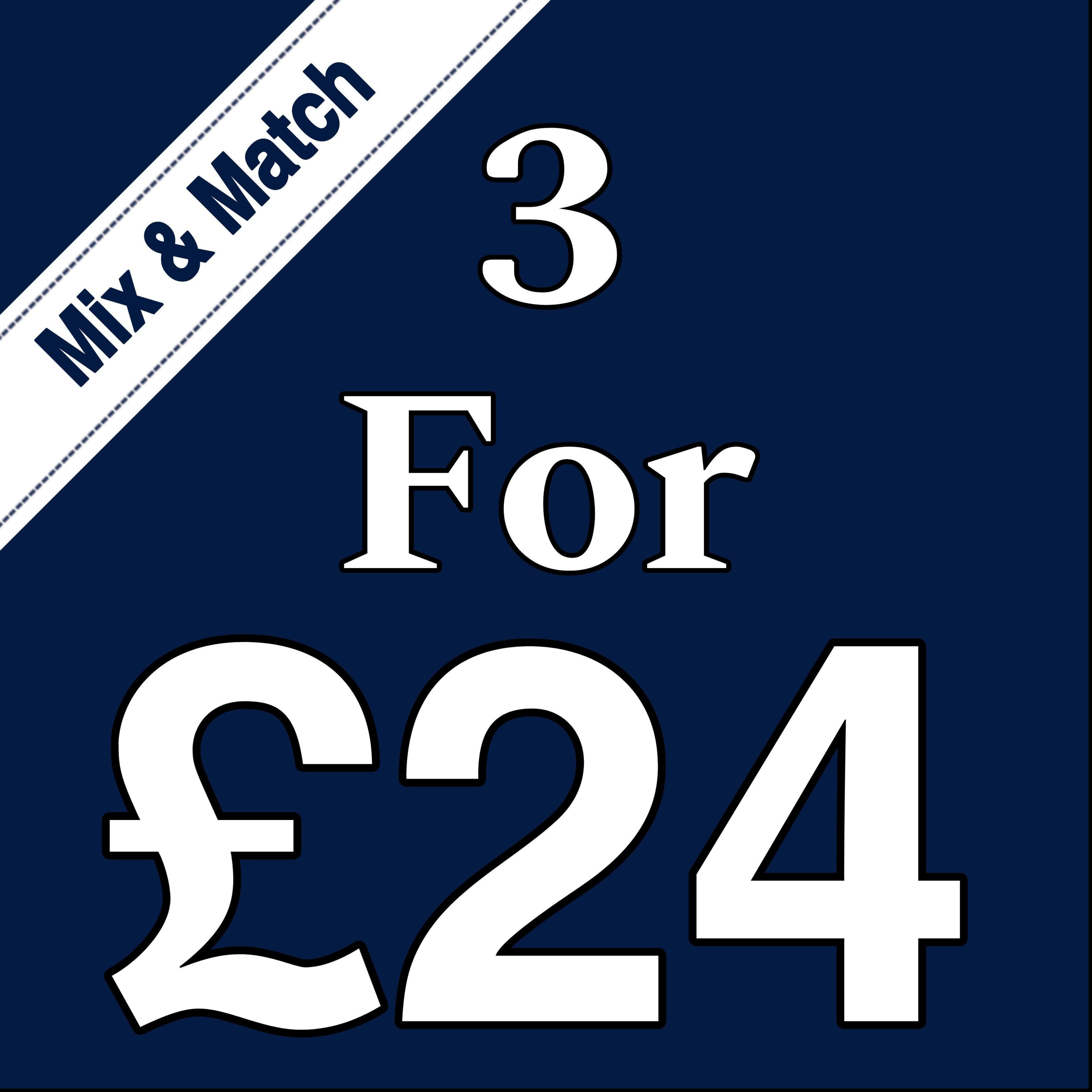 3 for £24
