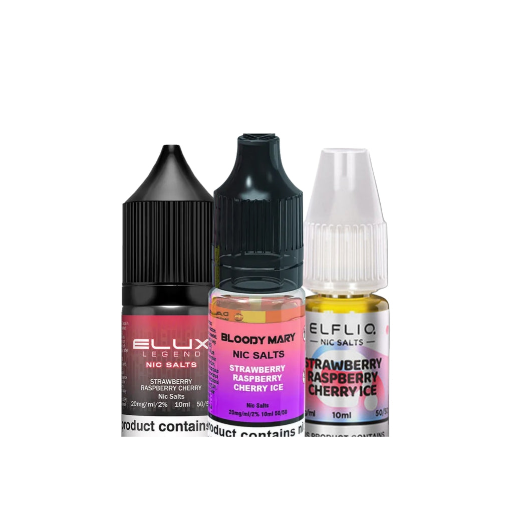 Strawberry Raspberry Cherry Flavour Vape | Multi Brands