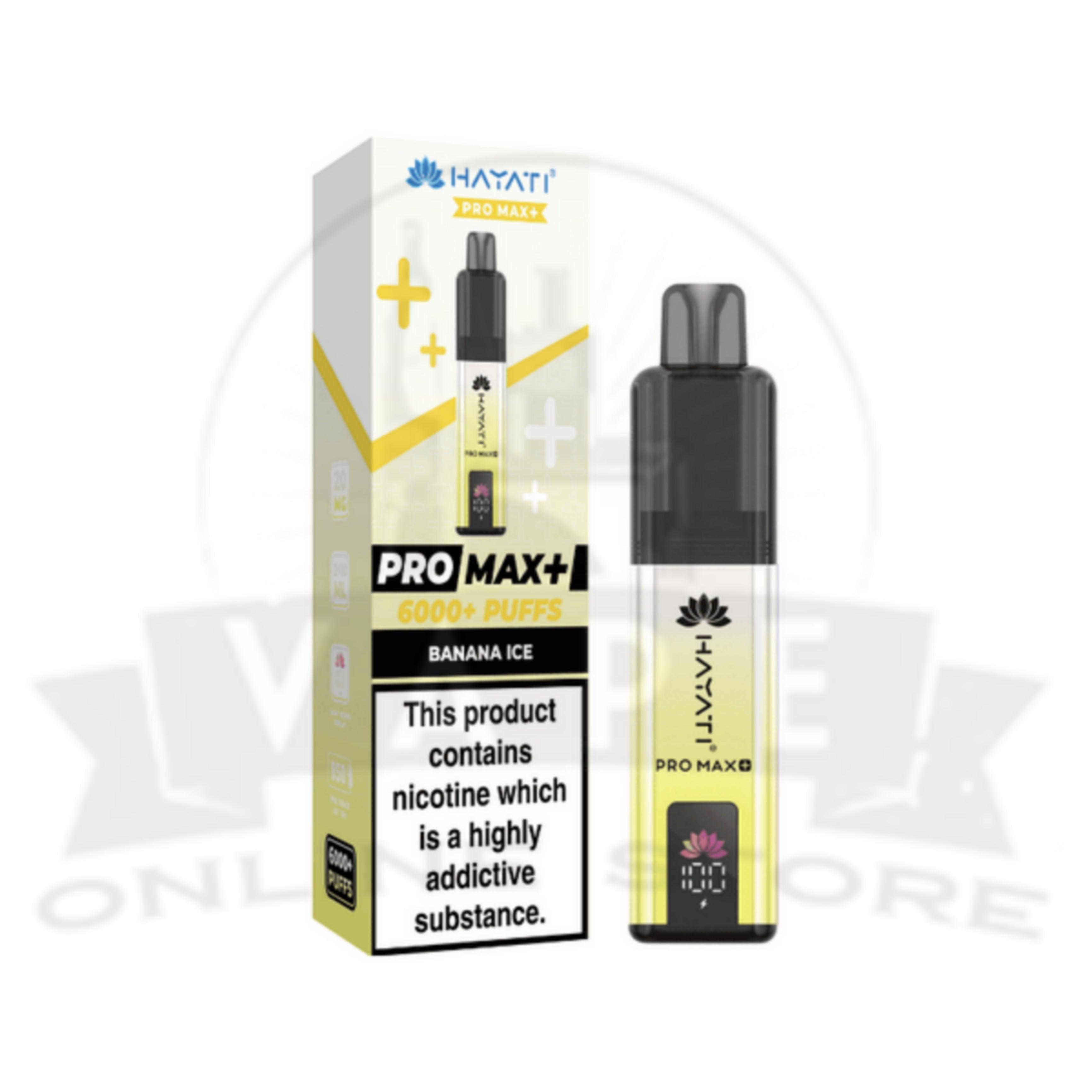 Banana Ice Hayati Pro Max Plus 6000 Puffs Pod Kit Banana Ice Hayati Pro Max Plus 6000 Puffs Pod Kit