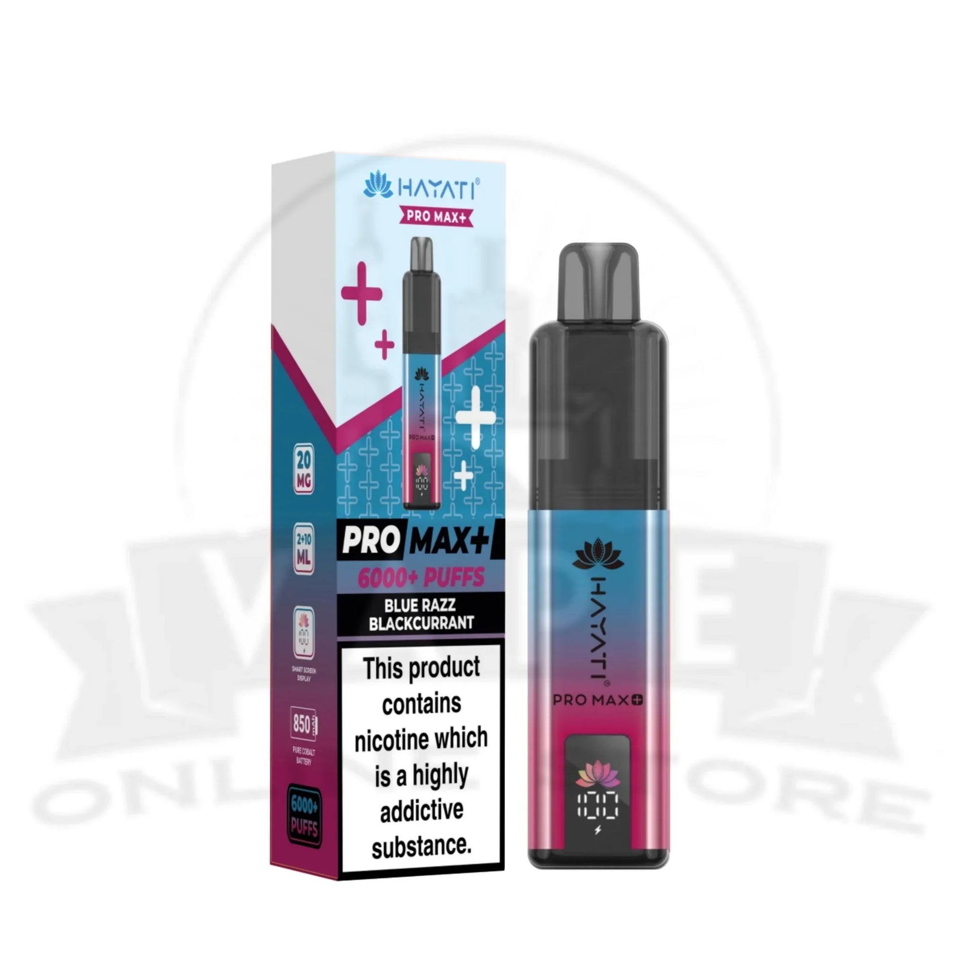 Blue Razz Blackcurrant Hayati Pro Max Plus 6000 Puffs Pod Kit