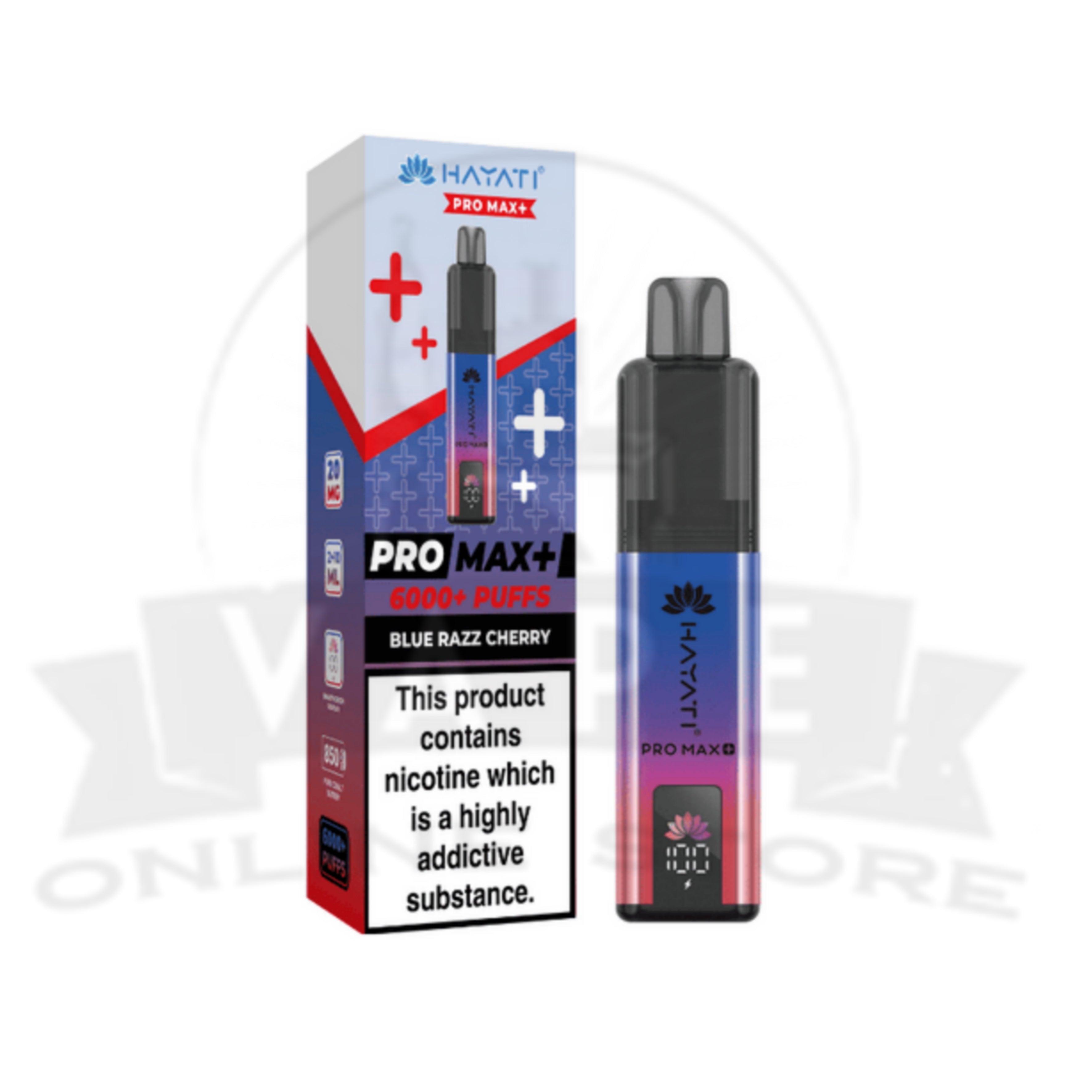 Blue Razz Cherry Hayati Pro Max Plus 6000 Puffs Pod Kit Blue Razz Cherry Hayati Pro Max Plus 6000 Puffs Pod Kit
