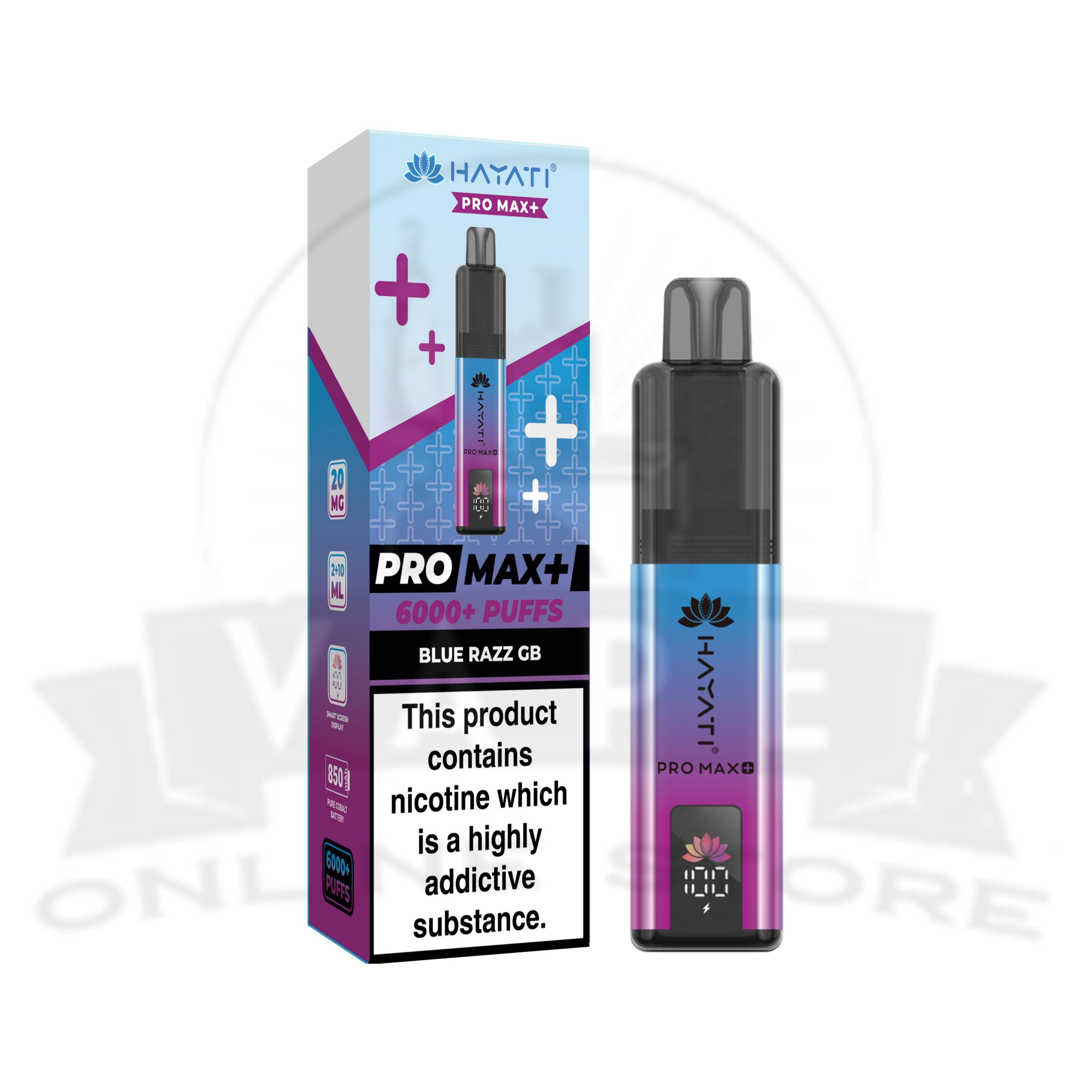 Blue Razz GB Hayati Pro Max Plus 6000 Puffs Pod Kit Blue Razz GB Hayati Pro Max Plus 6000 Puffs Pod Kit