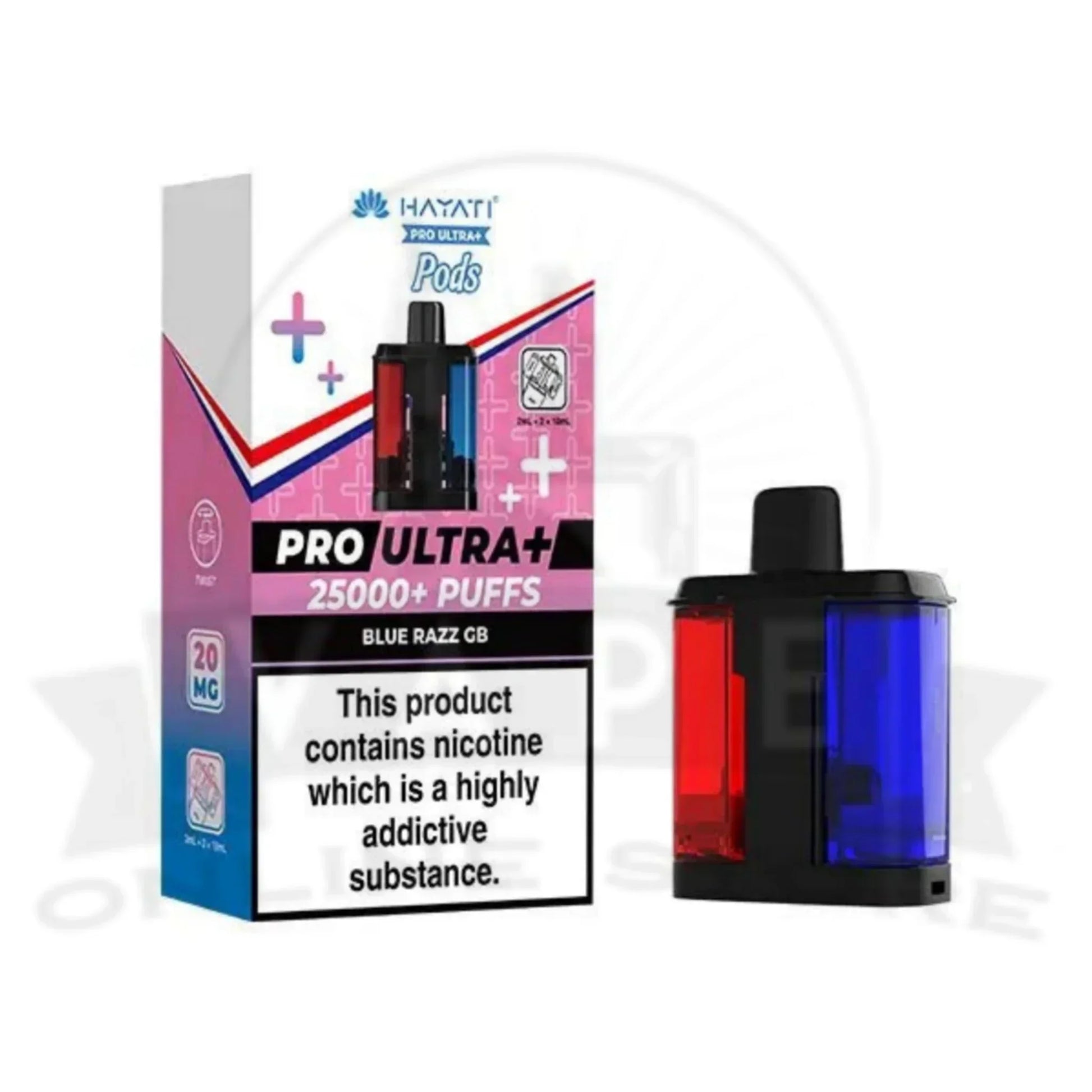 Blue Razz Gb Hayati Pro Ultra Plus 25k Puffs Pods