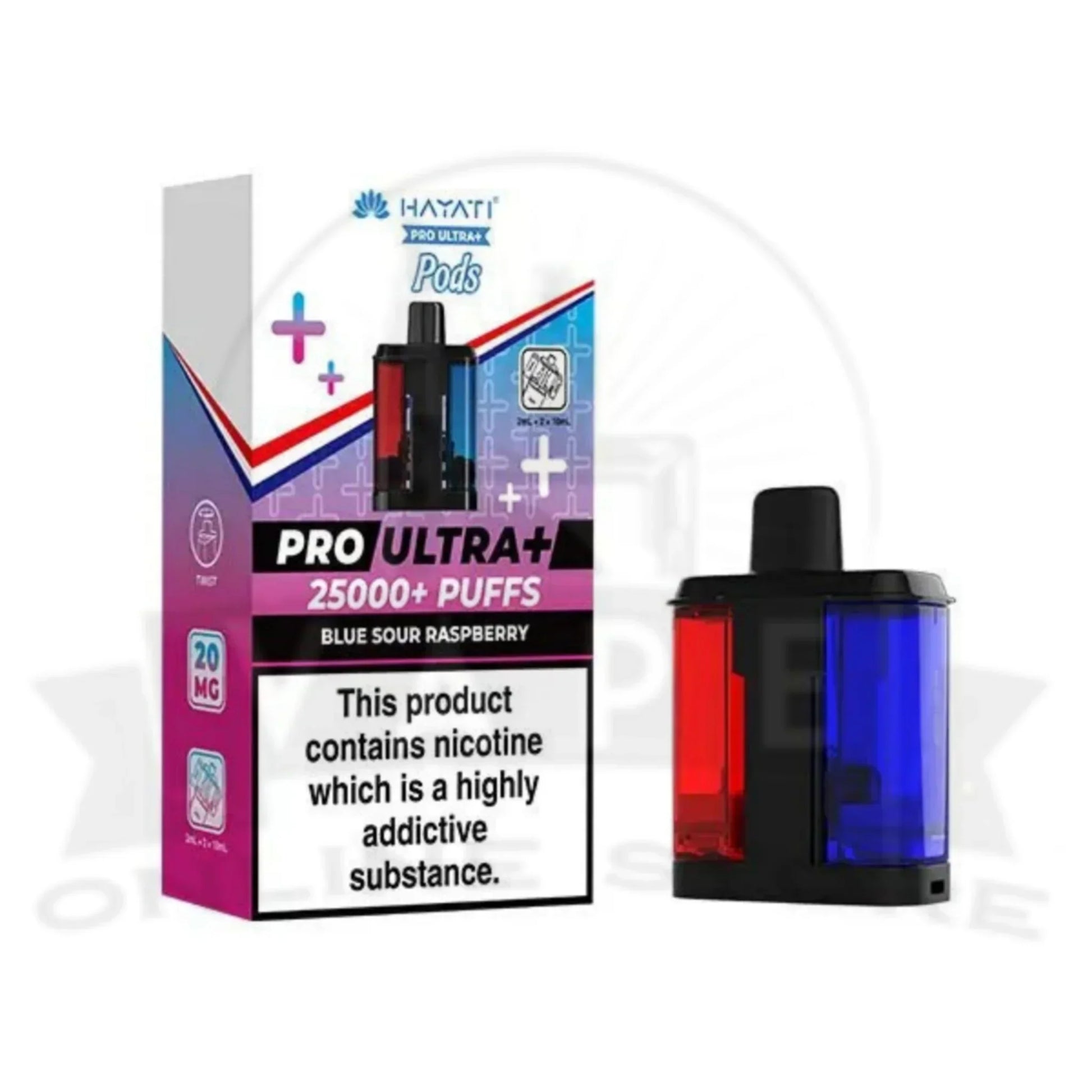 Blue Sour Rasberry Hayati Pro Ultra Plus 25k Puffs Pods