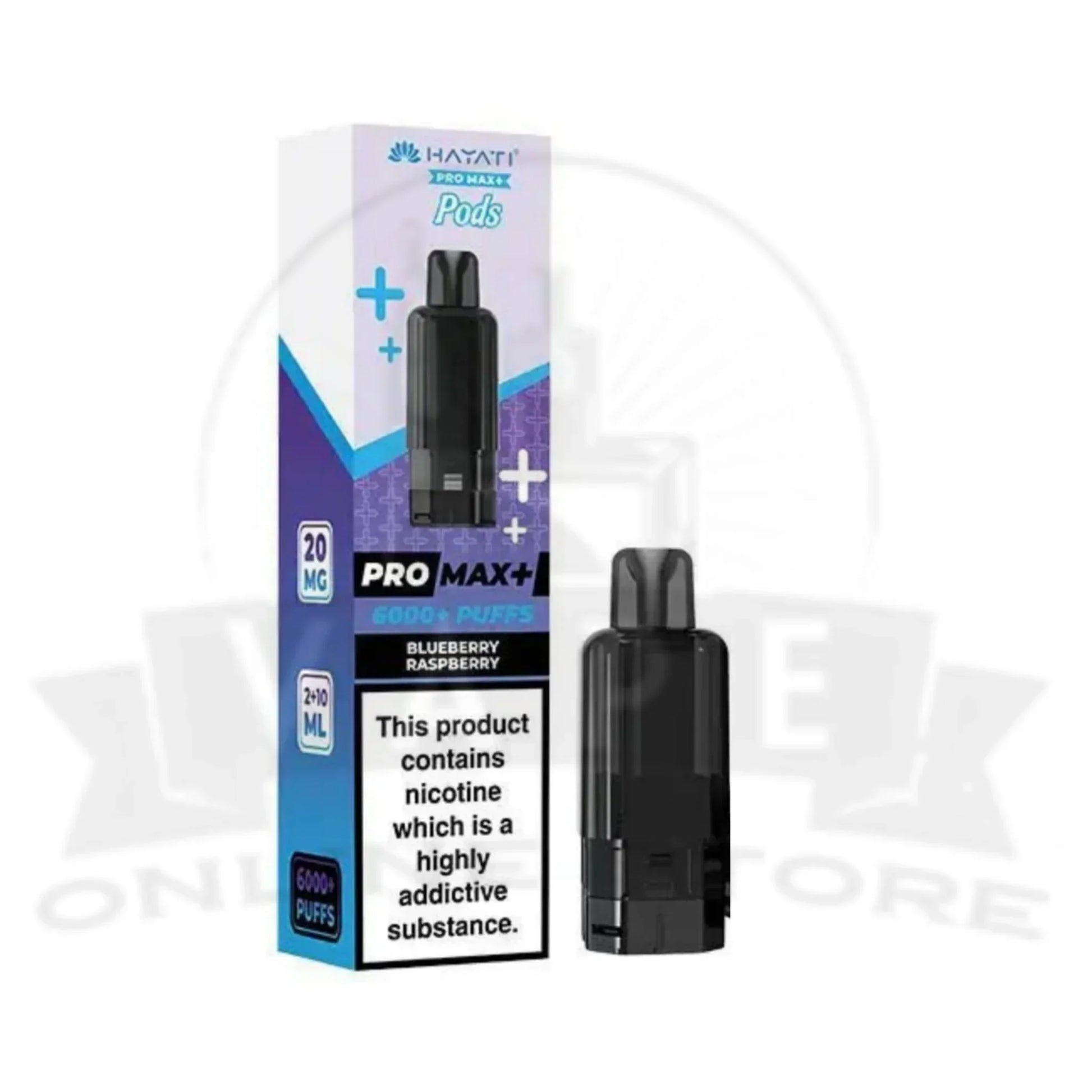 Blueberry Raspberry Hayati Pro Max Plus 6k Puffs Pod