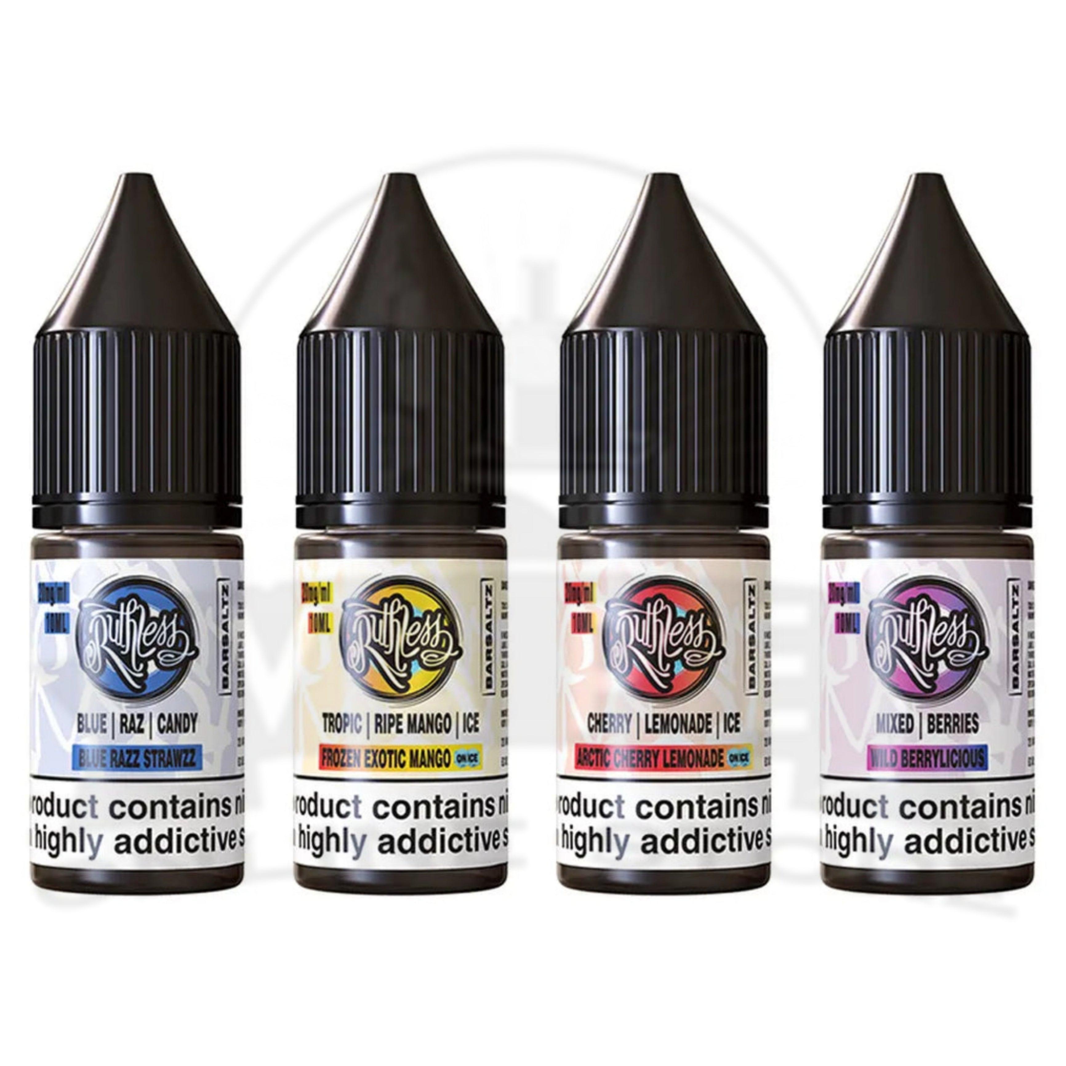 Box Of 10 Ruthless Bar Salts 10ml | E-Liquid Wholesale Box Of 10 Ruthless Bar Salts 10ml | E-Liquid Wholesale