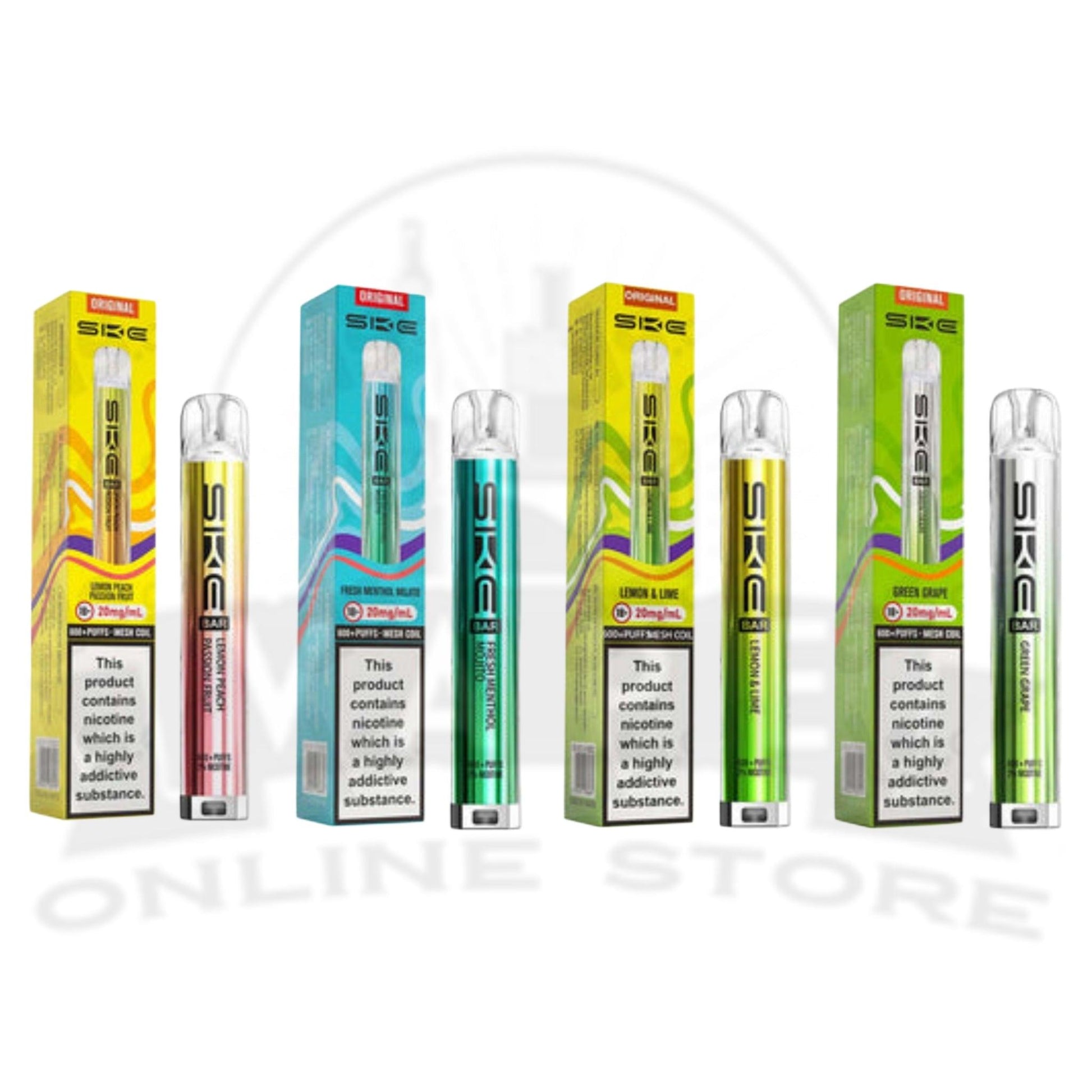 Box Of 10 SKE Bar 600 Compliant Prefilled Pod Kit