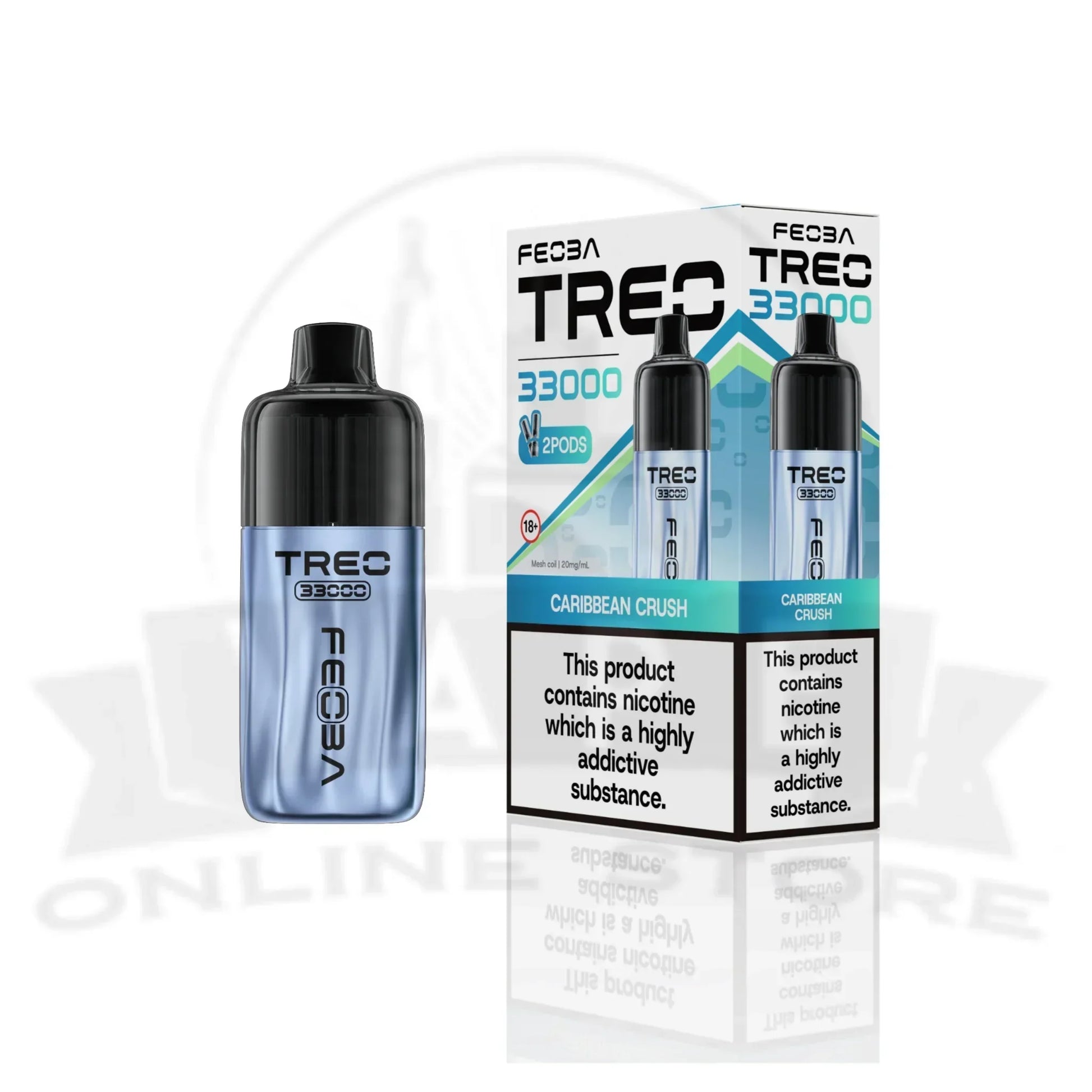 Carribean Crush Feoba Treo 33000 Puffs Prefilled Pod Kit