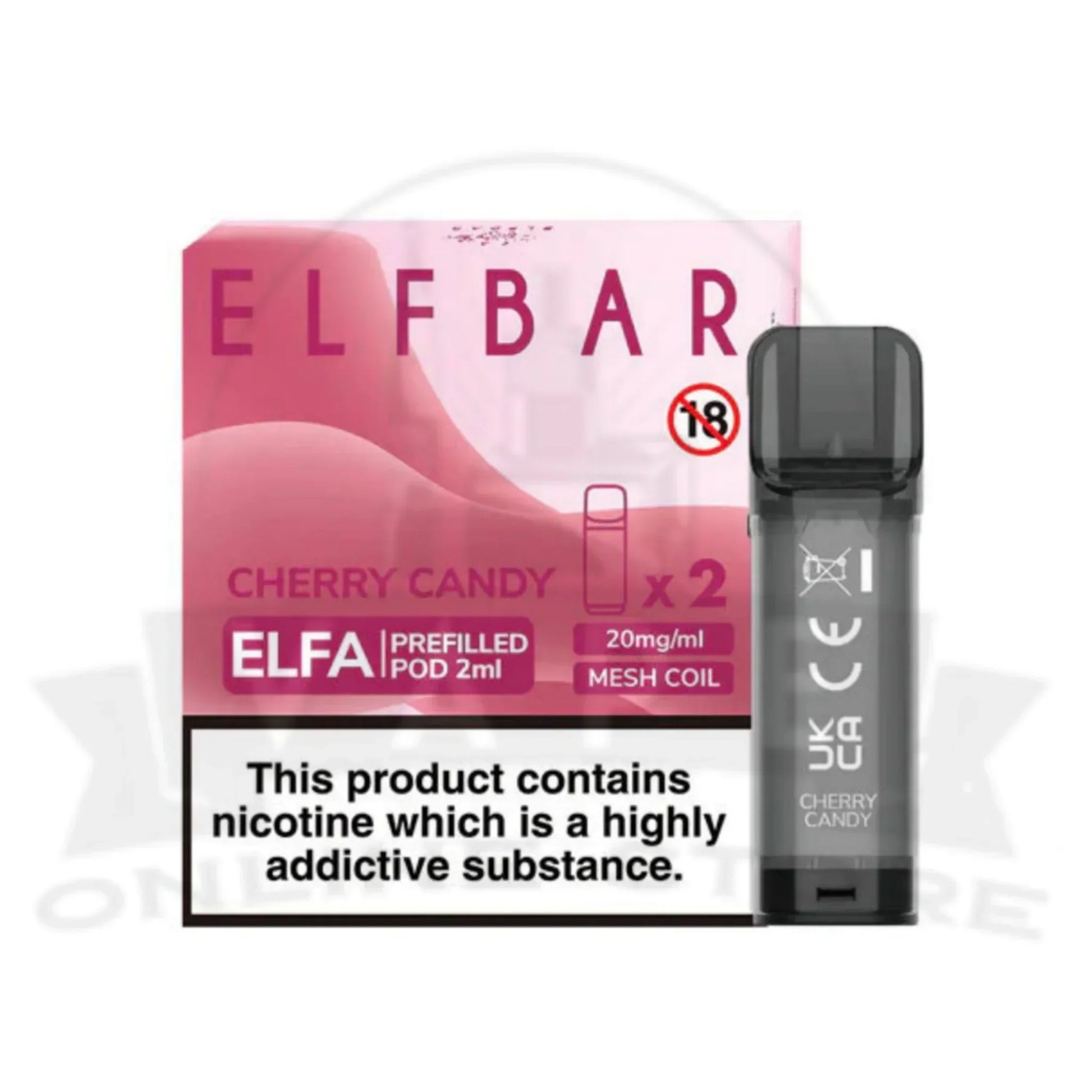 Cherry Candy Elfa Pre-filled Pods By Elf Bar
