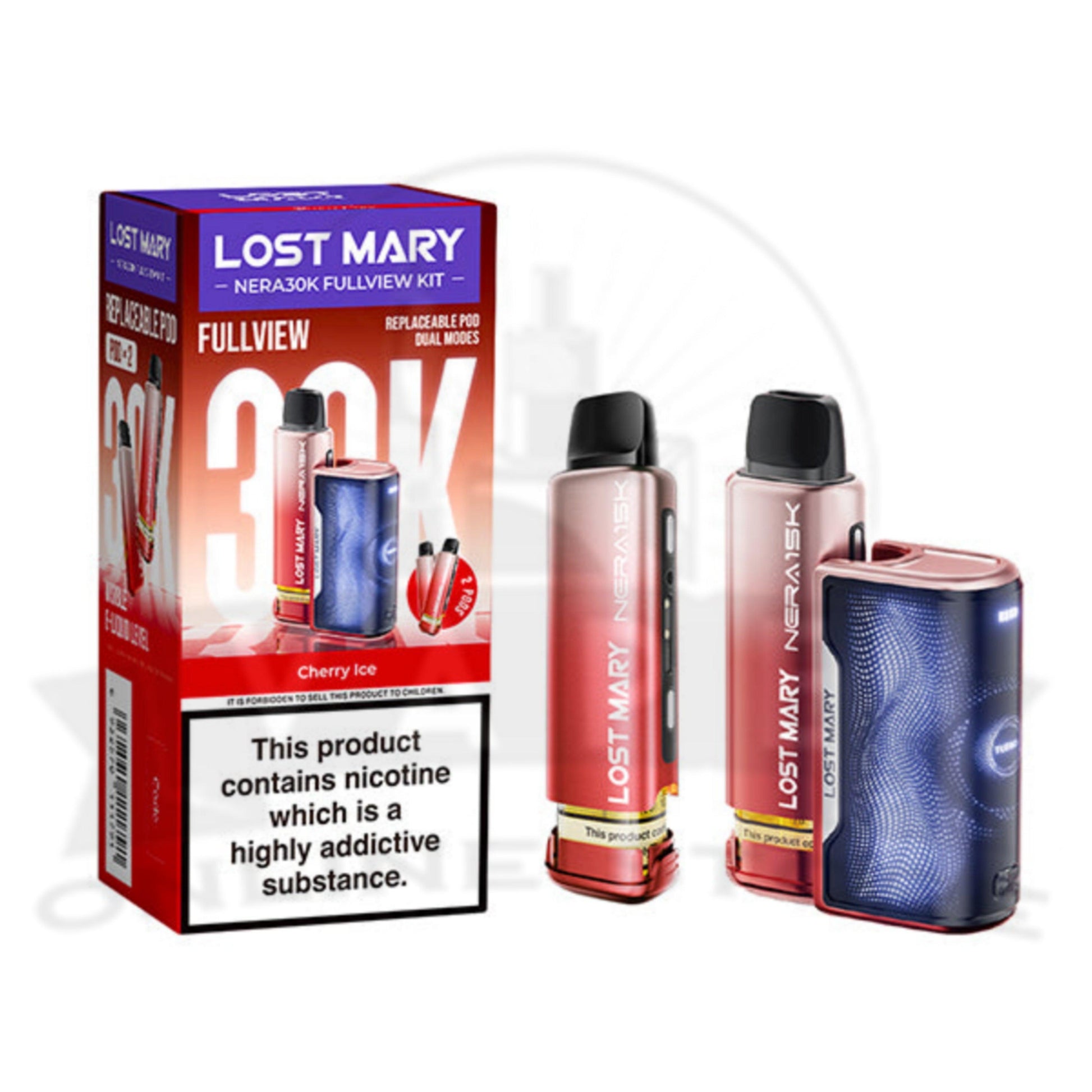 Cherry Ice Lost Mary Nera 30K Puffs Fullview Pod Kit