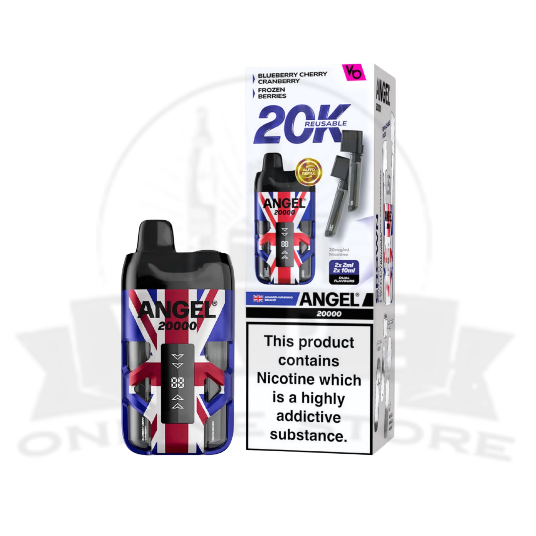 Crown Edition Vapes Bars Angel 20000 Puffs Pod Kit