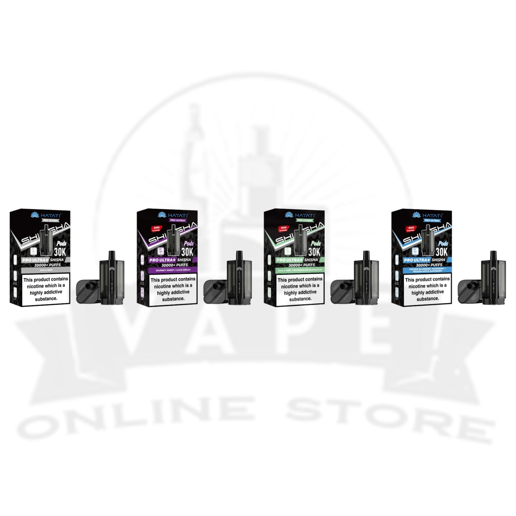 Hayati Pro Ultra Plus Shisha 30K Pods | 3 for 18 Deal
