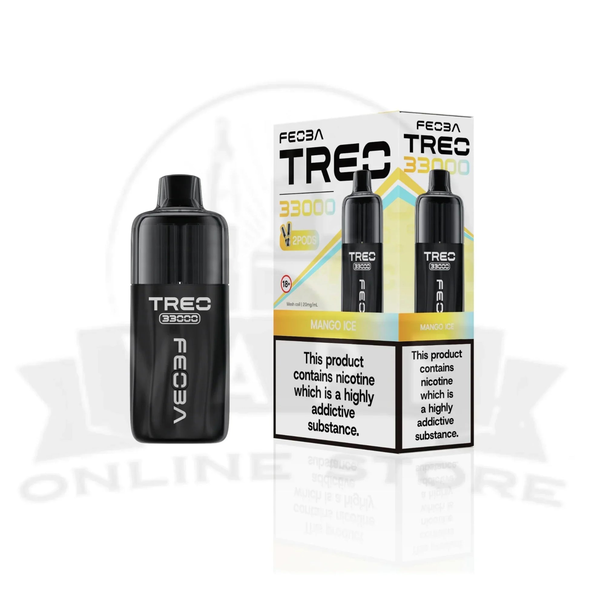 Mango Ice Feoba Treo 33000 Puffs Prefilled Pod Kit