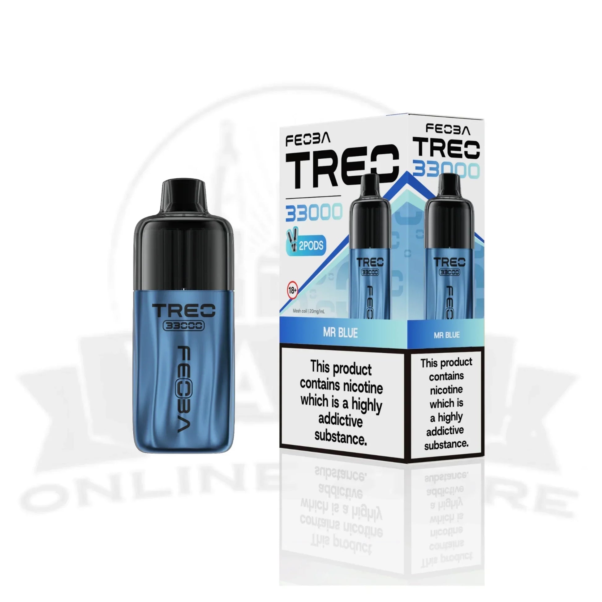 Mr Blue Feoba Treo 33000 Puffs Prefilled Pod Kit
