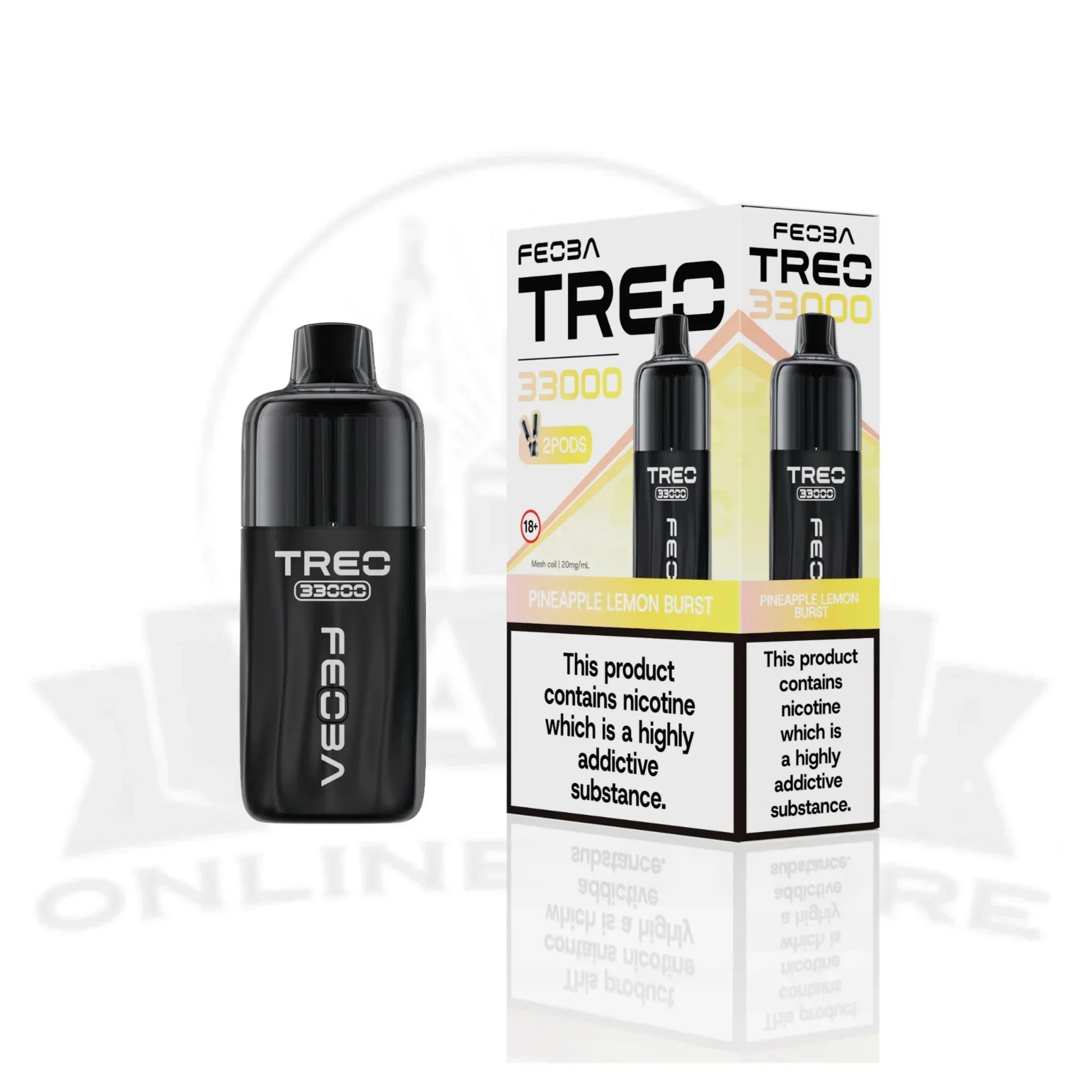 Pineapple Lemon Burst Feoba Treo 33000 Puffs Prefilled Pod Kit