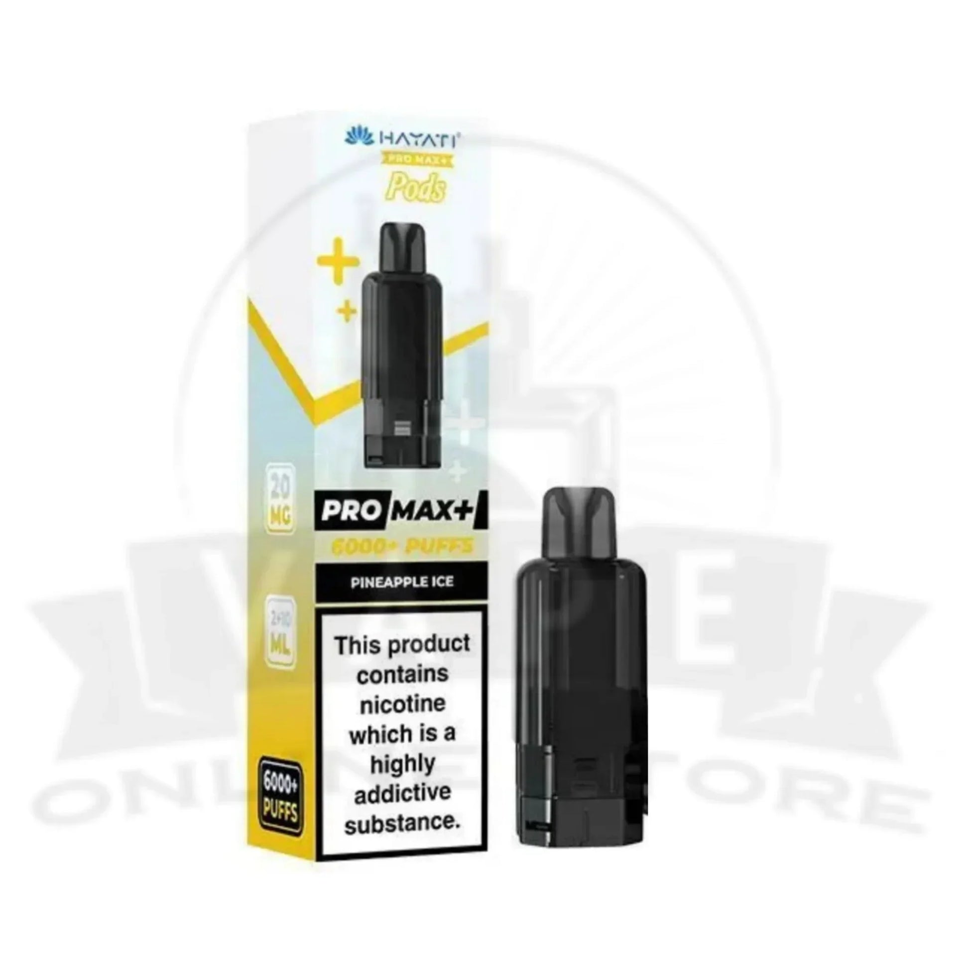 Pineapple Ice Hayati Pro Max Plus 6k Puffs Pod