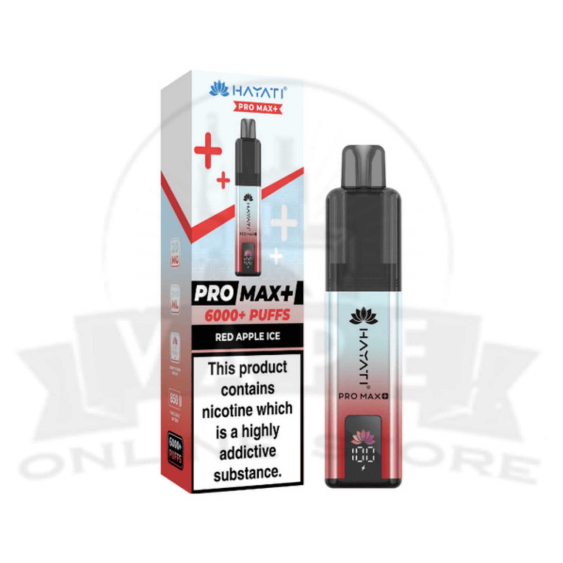 Red Apple Ice Hayati Pro Max Plus 6000 Puffs Pod Kit