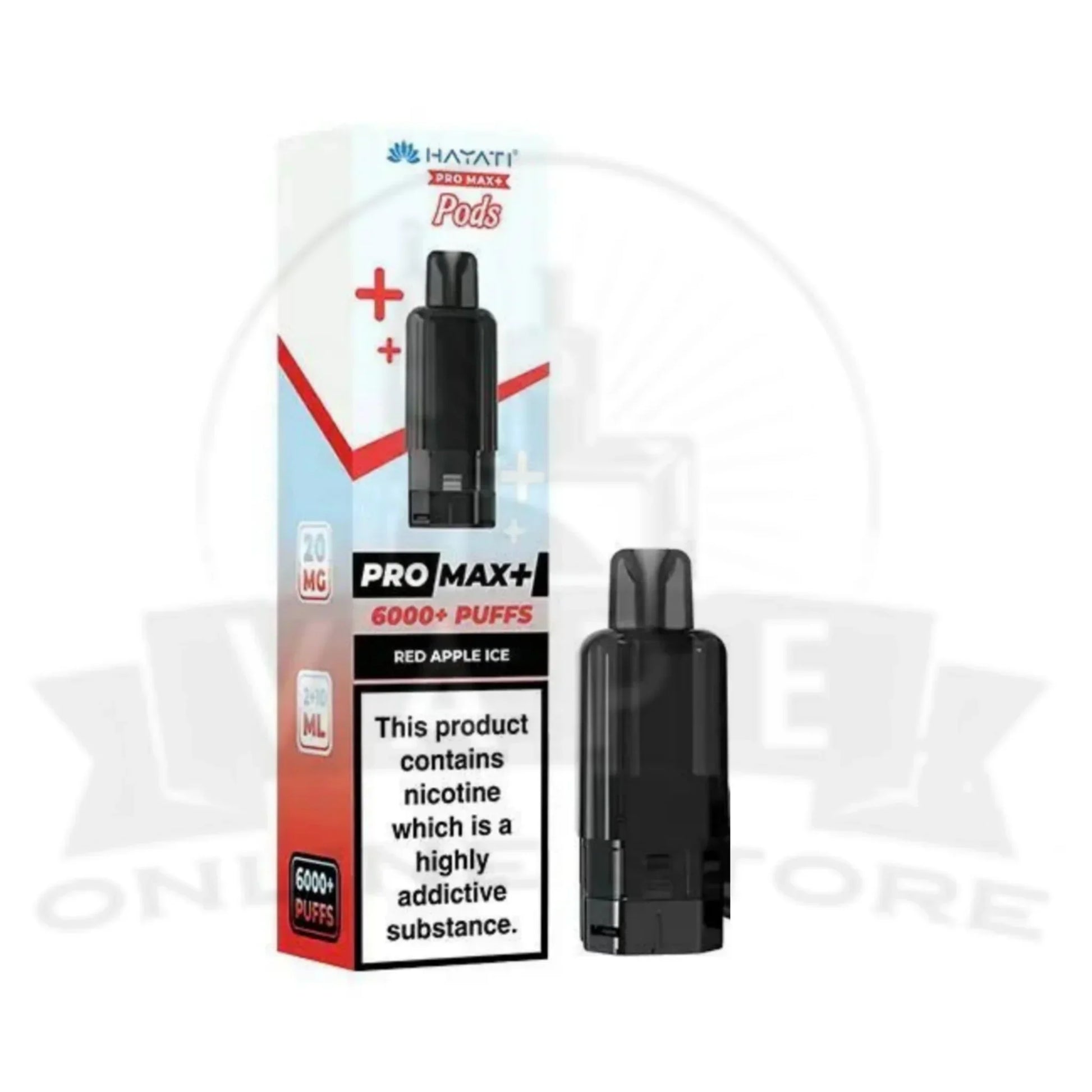 Red Apple Ice Hayati Pro Max Plus 6k Puffs Pods