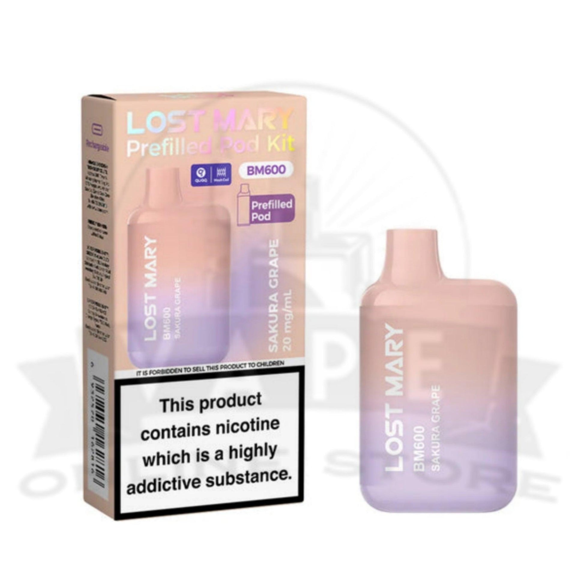 Sakura Grape Lost Mary BM600 Prefilled Pod Kit