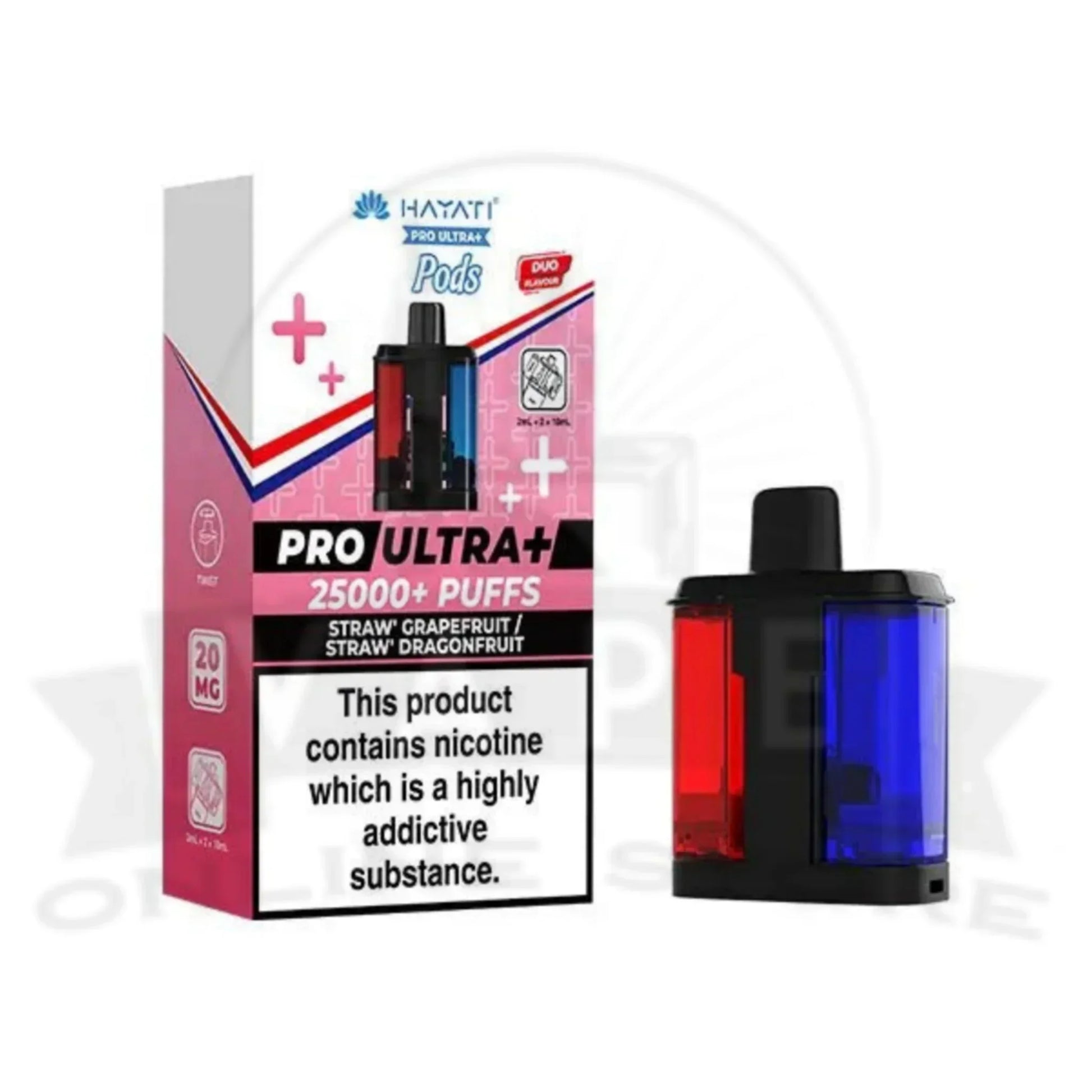 Straw' Grapefruit / Straw Dragonfruit Hayati Pro Ultra Plus 25k Puffs Pods