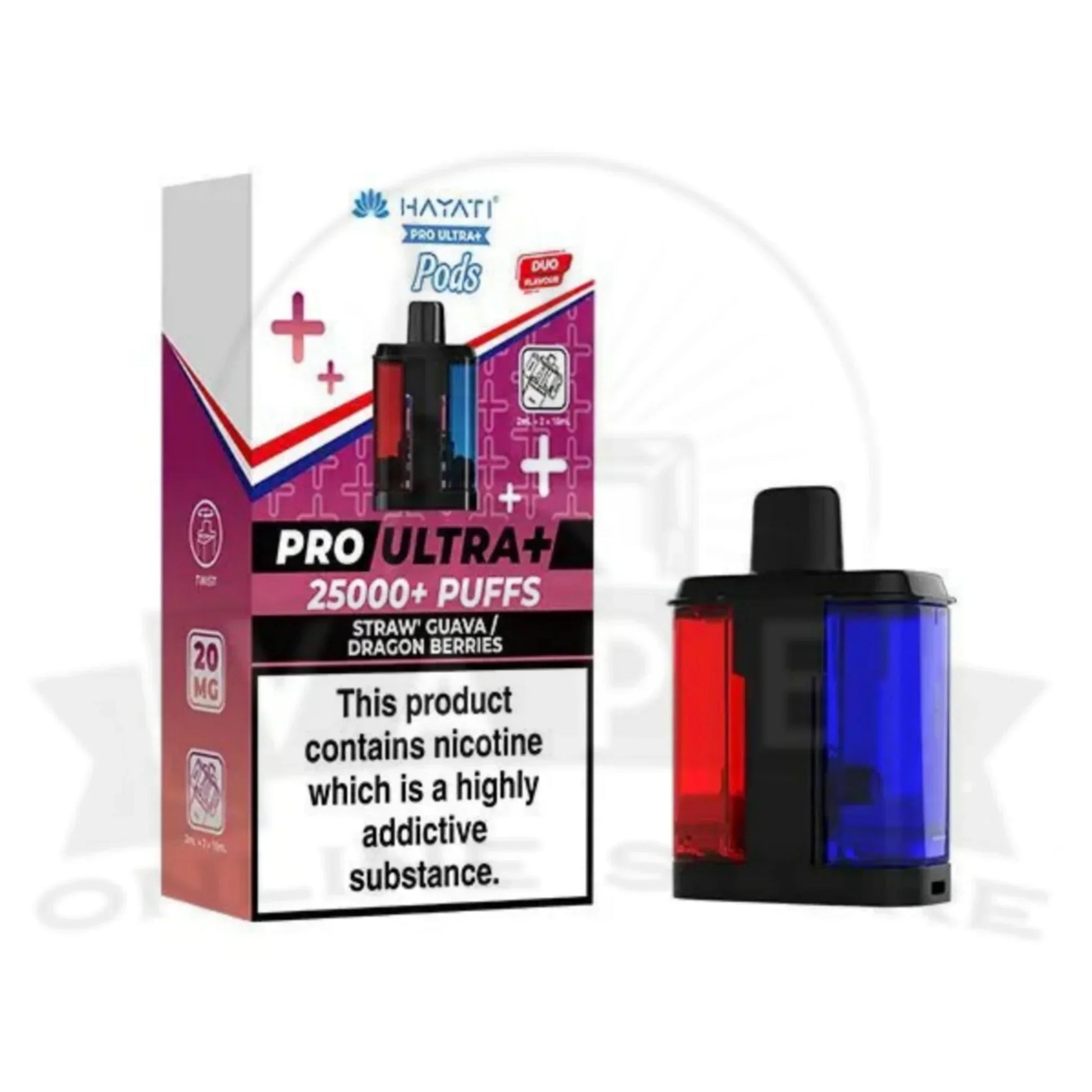 Straw Guvva / Dragon Berries Hayati Pro Ultra Plus 25k Puffs Pods