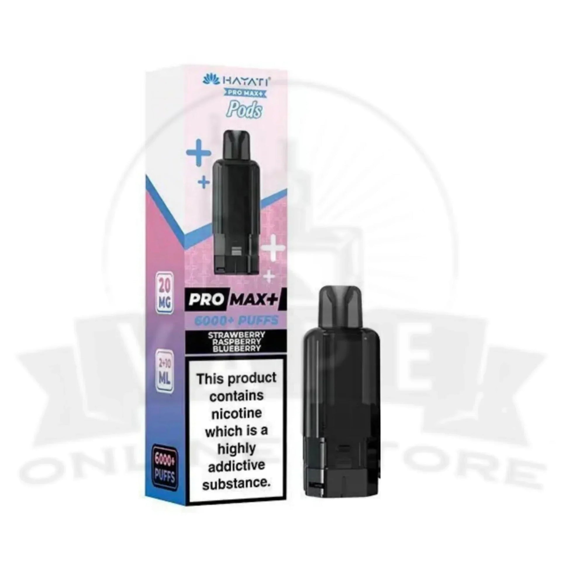 Strawberry Raspberry Blueberry Hayati Pro Max Plus 6k Puffs Pod