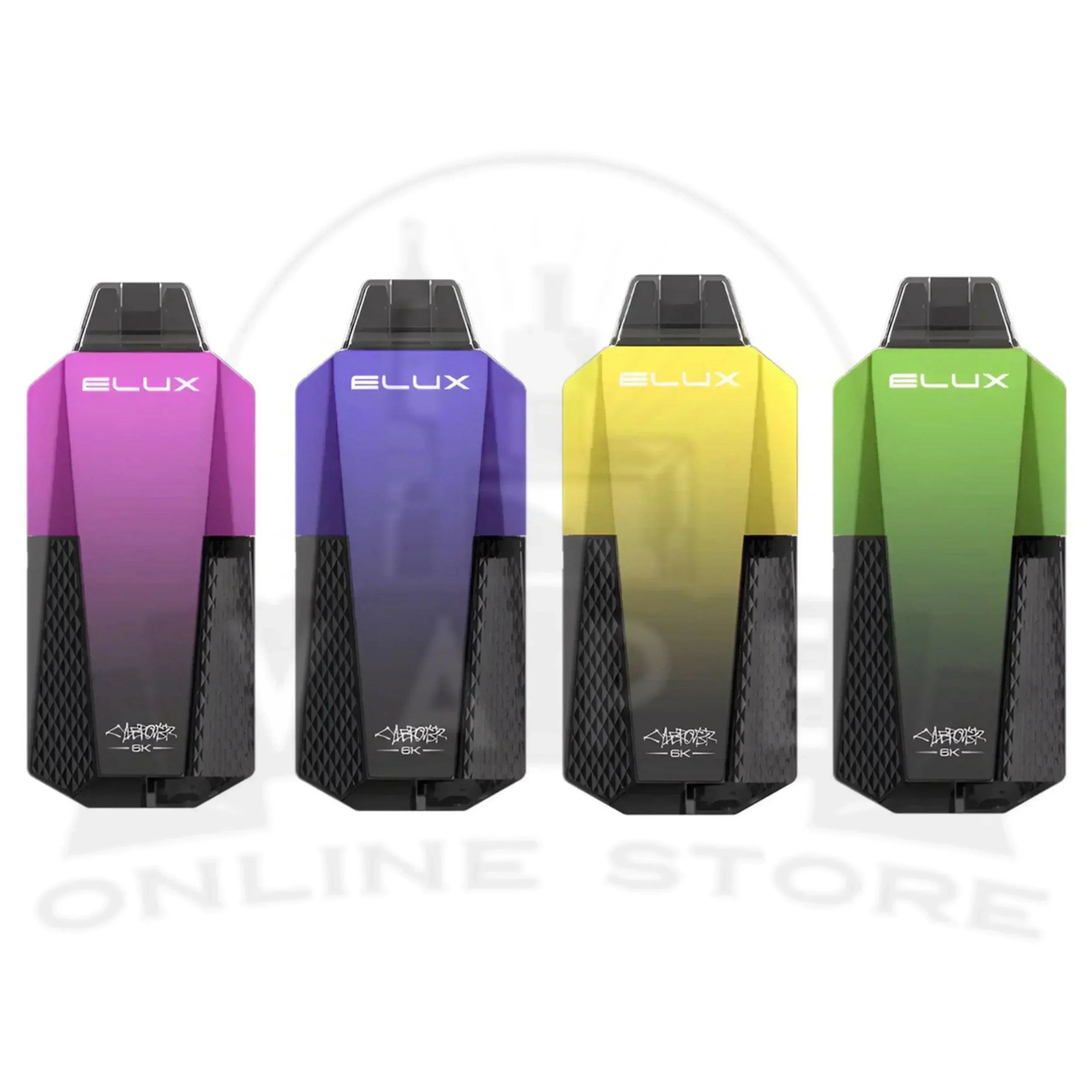 how long does a 6k vape last Elux Cyberover 6K Prefilled Vape Kit – Vapor Shop Direct main image 1