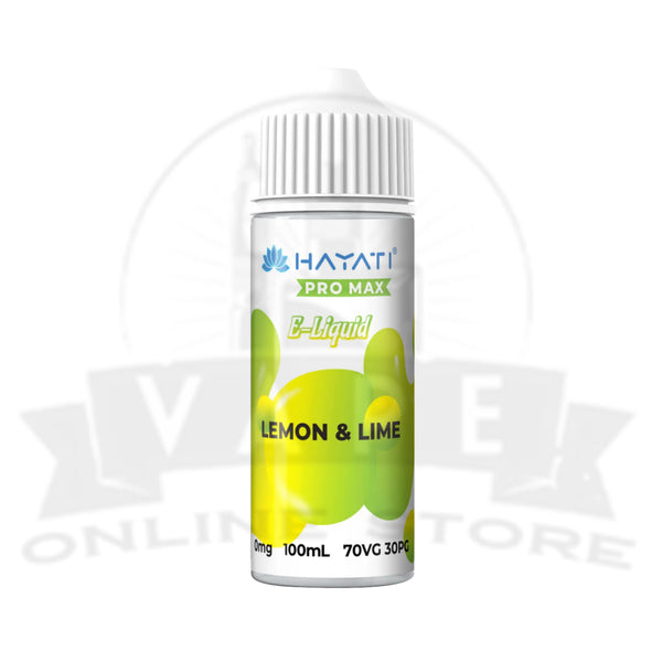 hayati lemon and lime liquid Lemon And Lime Hayati Pro Max 100ml E-Liquid Vape Juice