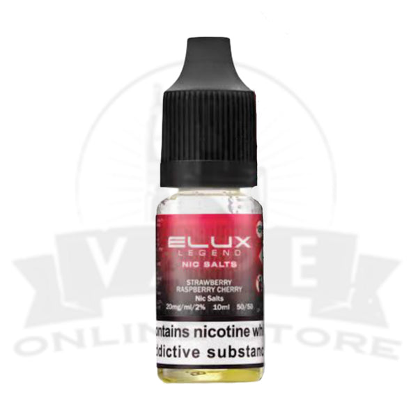Strawberry Raspberry Cherry Elux Legend 10ml Nic Salt