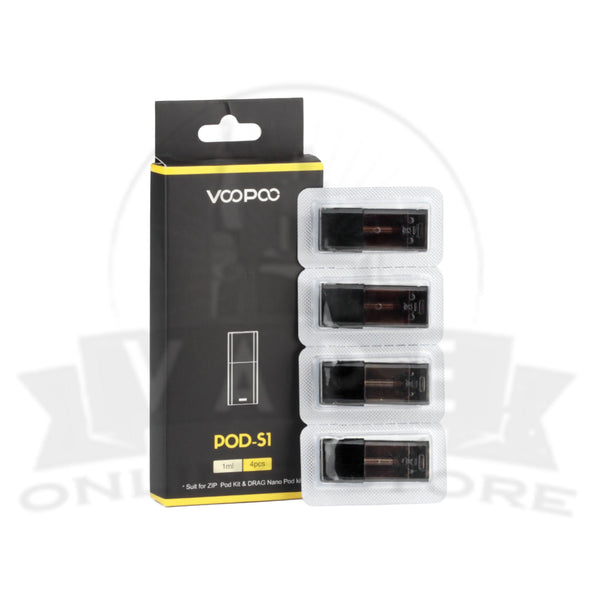 VooPoo Pod-S1 Replacement Pods | Pack Of 4 VooPoo Pod-S1 Replacement Pods | Pack Of 4