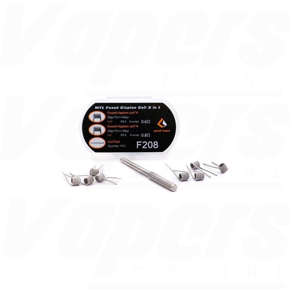 N80 Fused Clapton 2 In 1 Pre-Built Coils By Geek Vape N80 Fused Clapton 2 In 1 Pre-Built Coils By Geek Vape