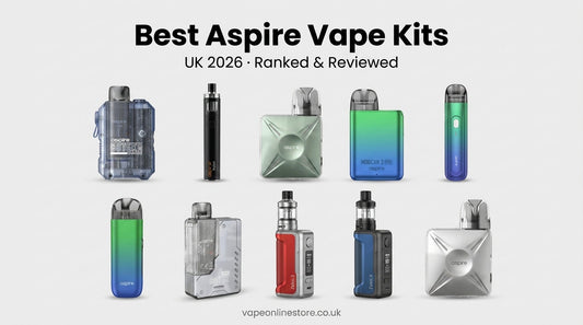 Best Aspire vape kits UK 2026 — 10 Aspire pod kits, pens and box mods ranked
