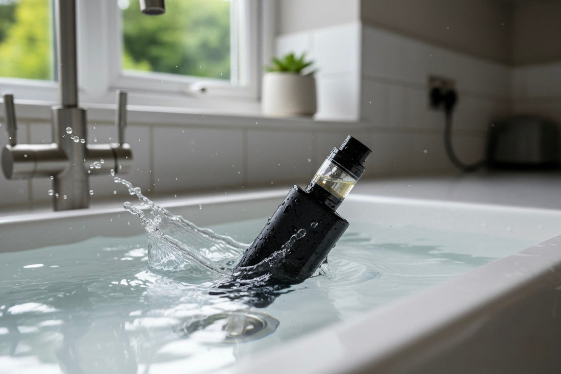Dropped Vape in Water? Don't Panic UK Safety Guide VOS Dropped Vape in Water? Don't Panic UK Safety Guide VOS