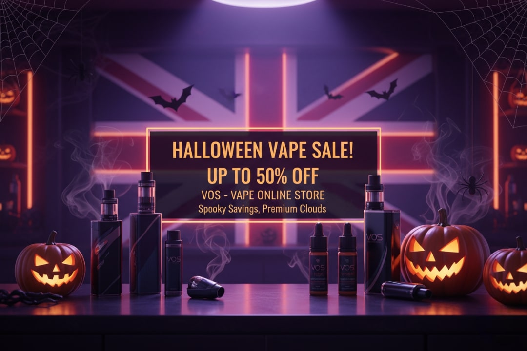 Halloween vape sale in the UK with Buy 1 vape kit get 1 pod free - VOS