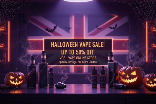 Halloween vape sale in the UK with Buy 1 vape kit get 1 pod free - VOS
