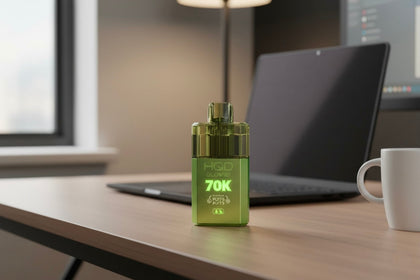 HQD Glow Air 70k prefilled vape kit with LED glow design
