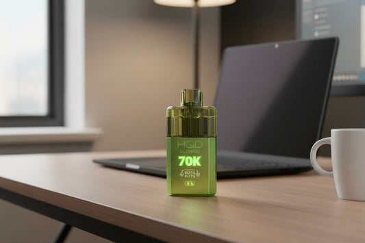 HQD Glow Air 70k prefilled vape kit with LED glow design