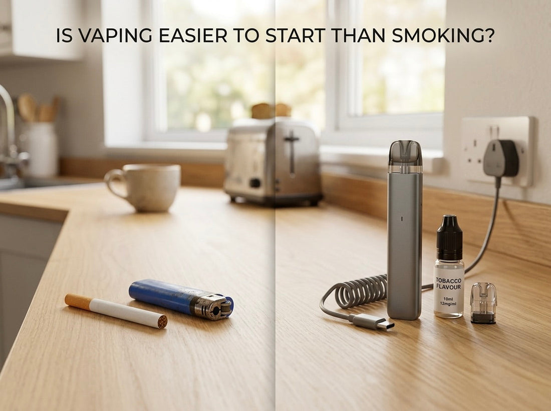 Is vaping easier to start than smoking?