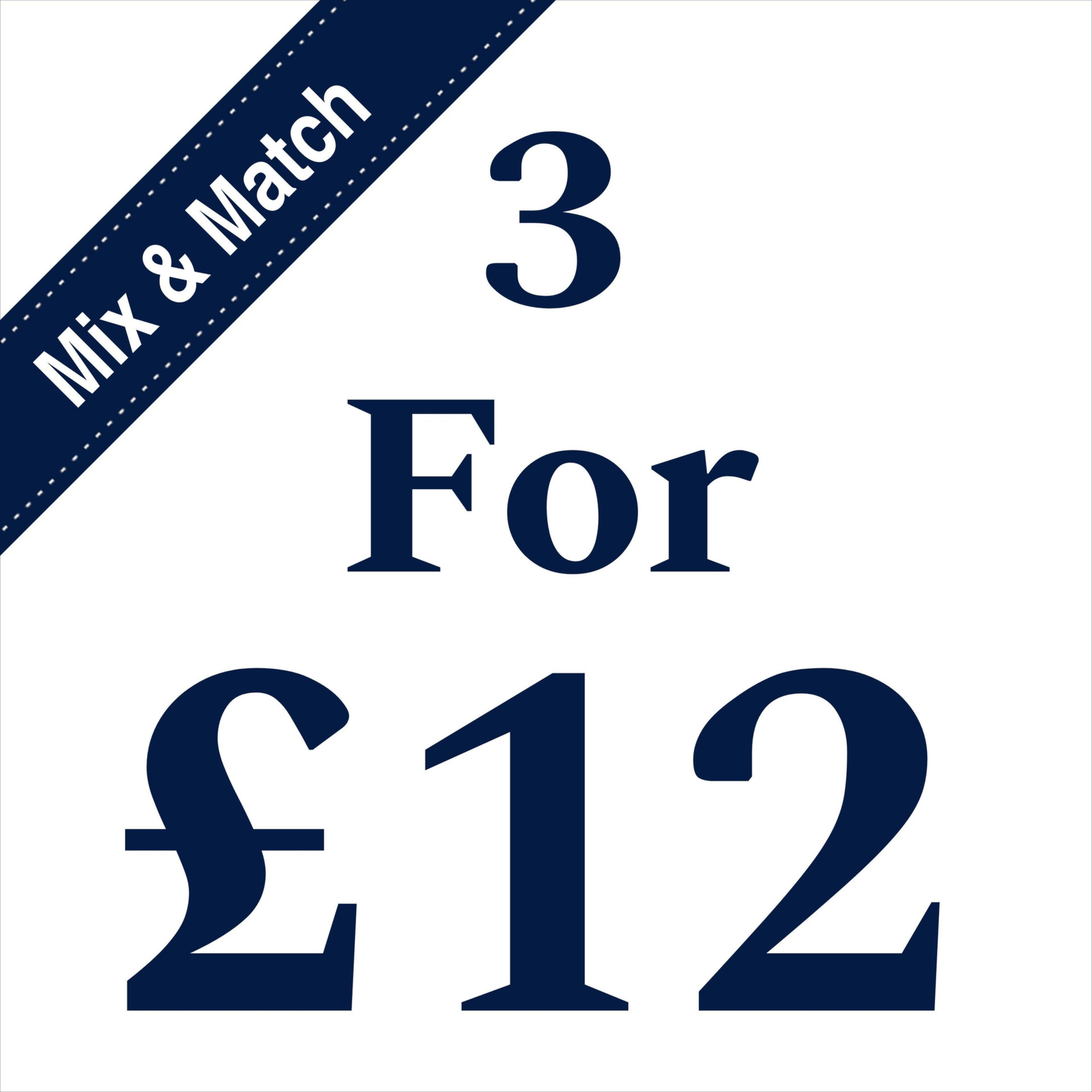 3 For £12