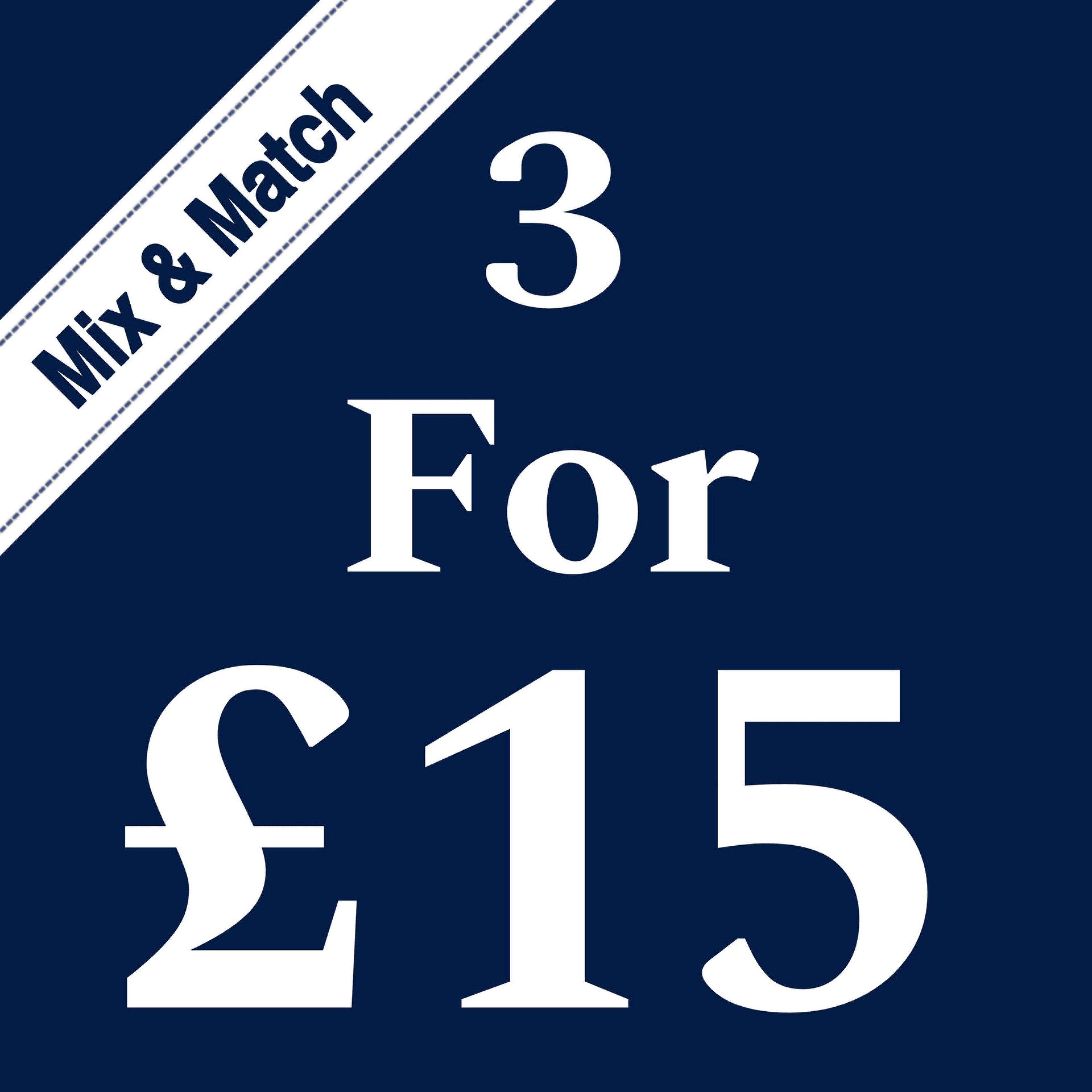 3 For £15