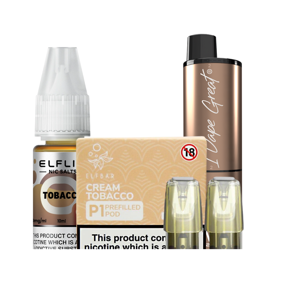 Tobacco Flavour Vape | Disposable, E-Liquid & Pods UK