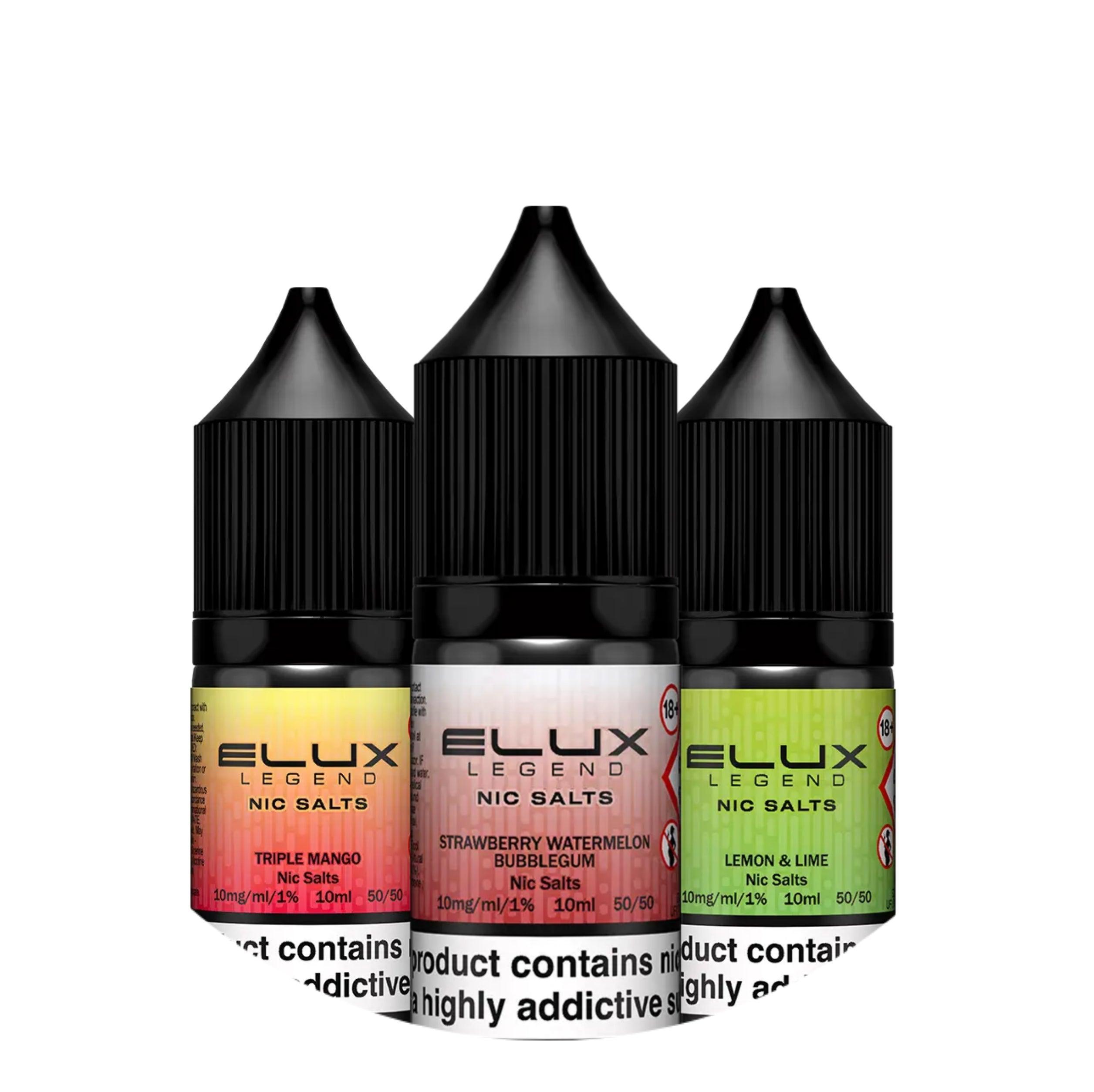 Elux 10ml Nic Salt Eliquids | Best Prices and All Flavours