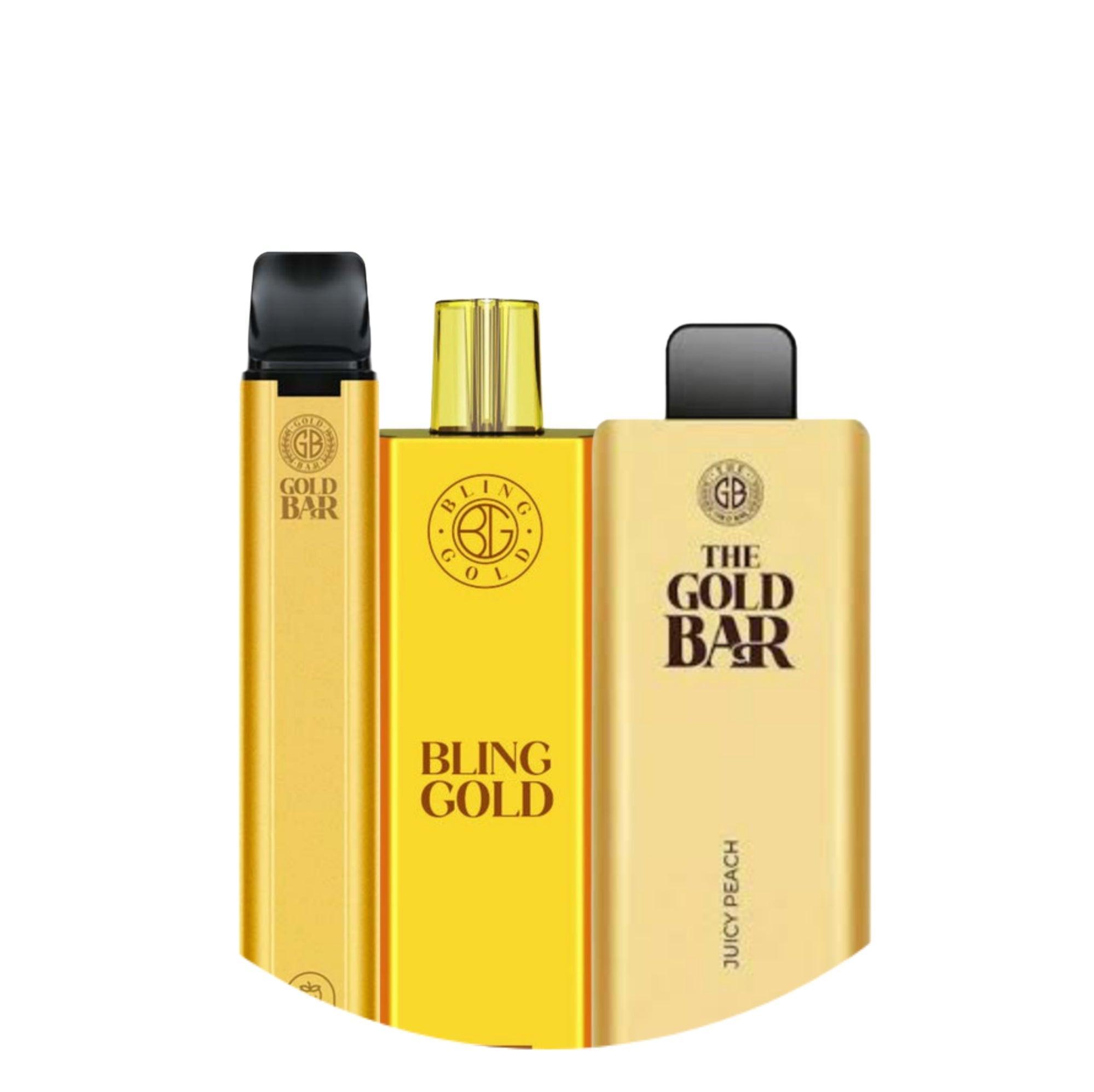 Gold Bar Vape | 50+ Flavours | From 2.99£ Only