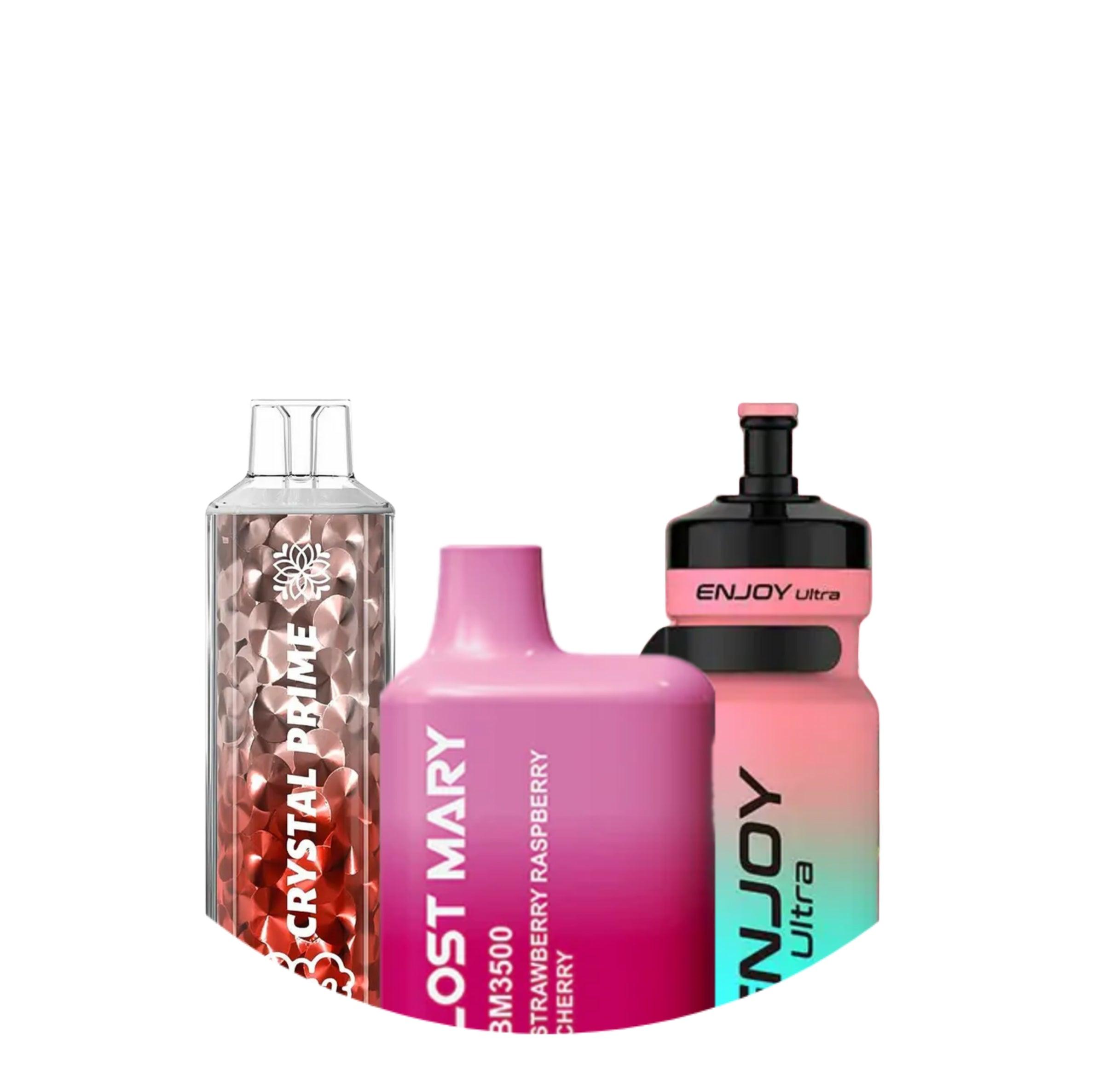 Strawberry Raspberry Cherry Flavour Vape | Multi Brands