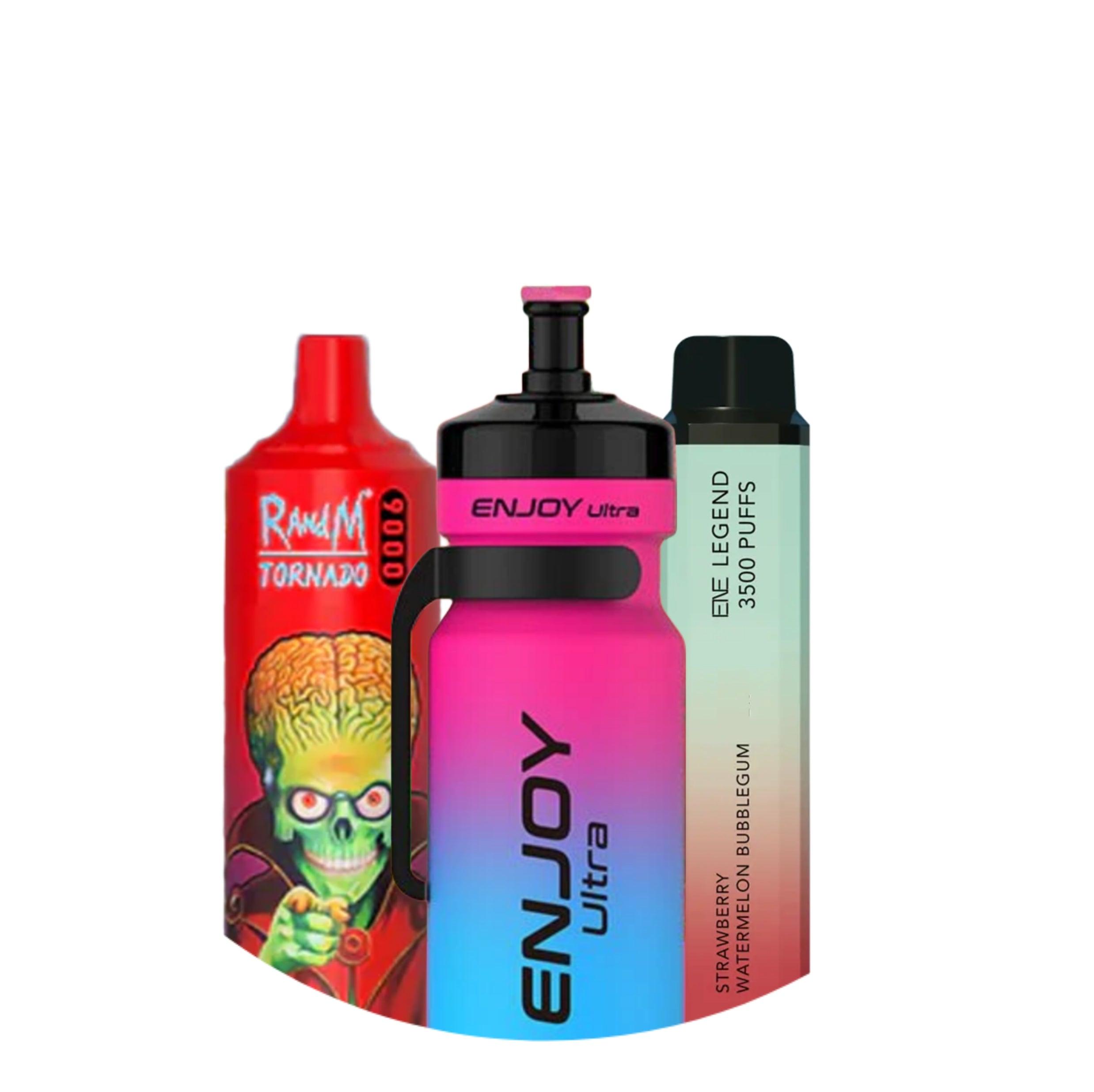 Strawberry Watermelon Bubblegum Flavour Vape | Multi Brands