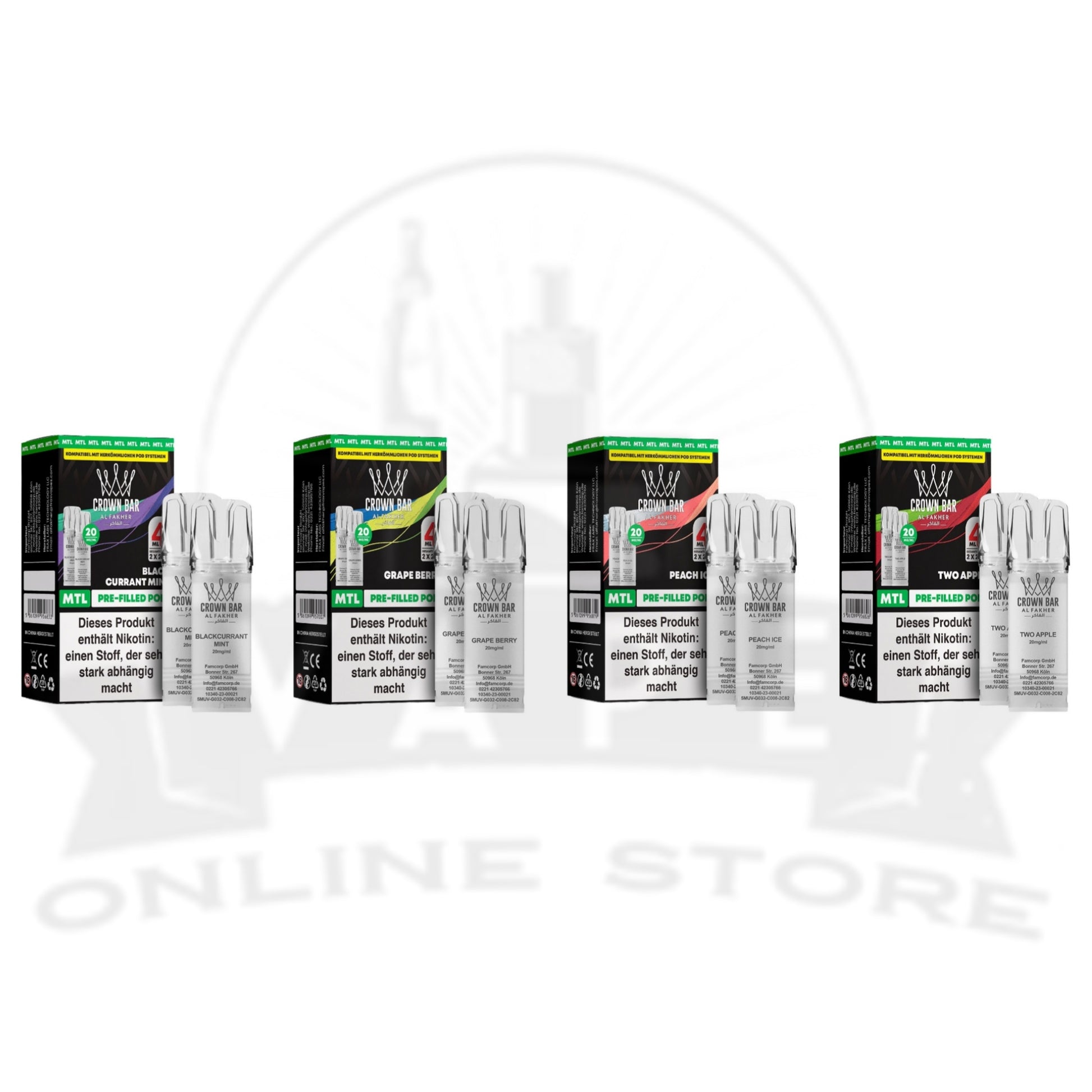 Al Fakher Crown Bar 600 Prefilled Pods