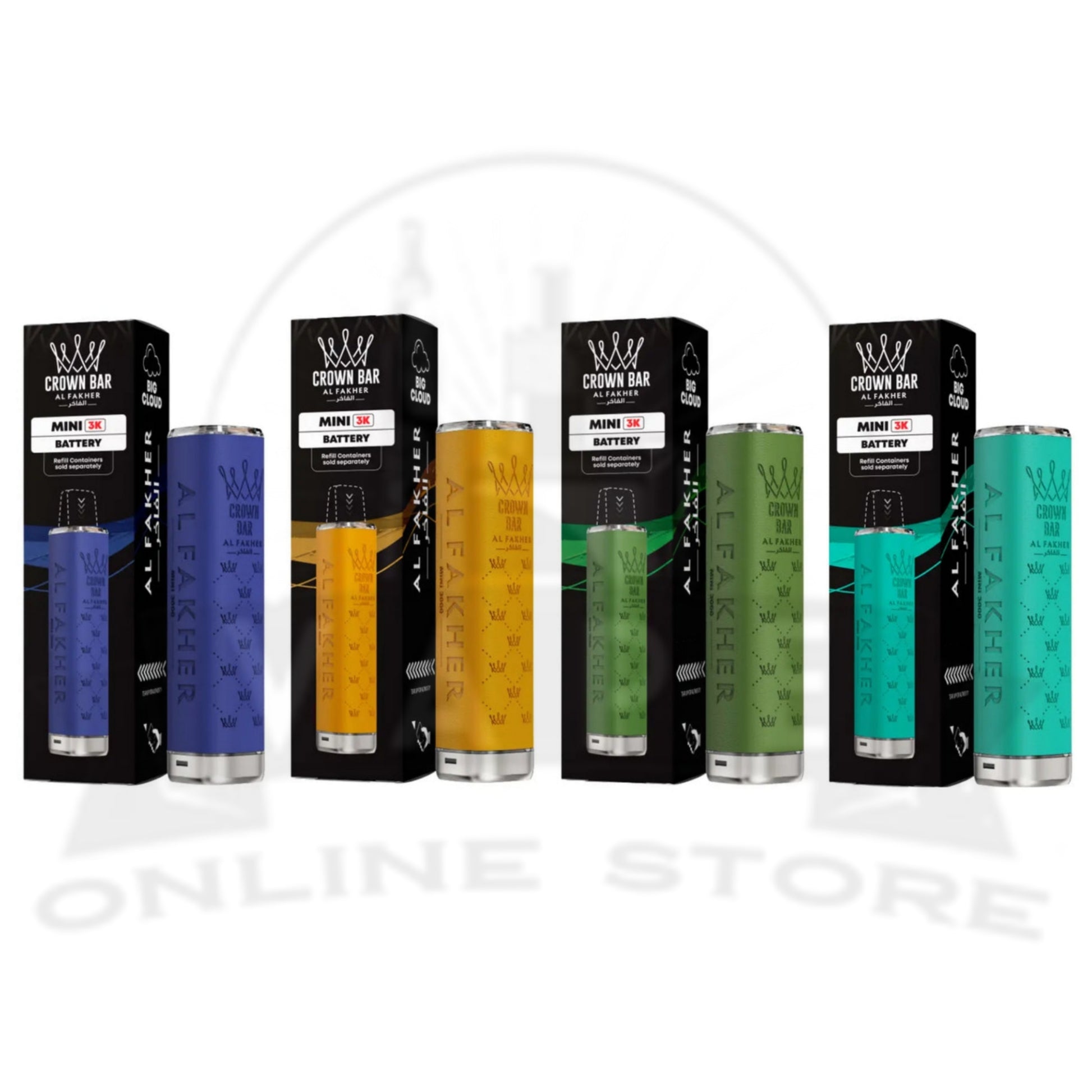 Al Fakher Crown Bar Mini 3K Battery Case
