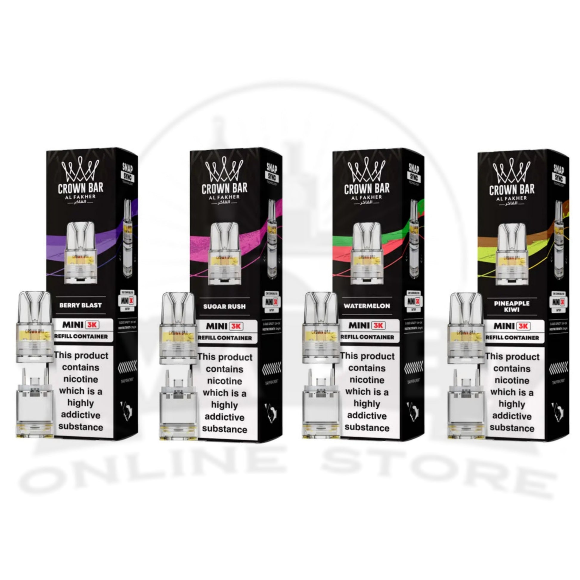 Al Fakher Crown Bar Mini 3K Refill Pods